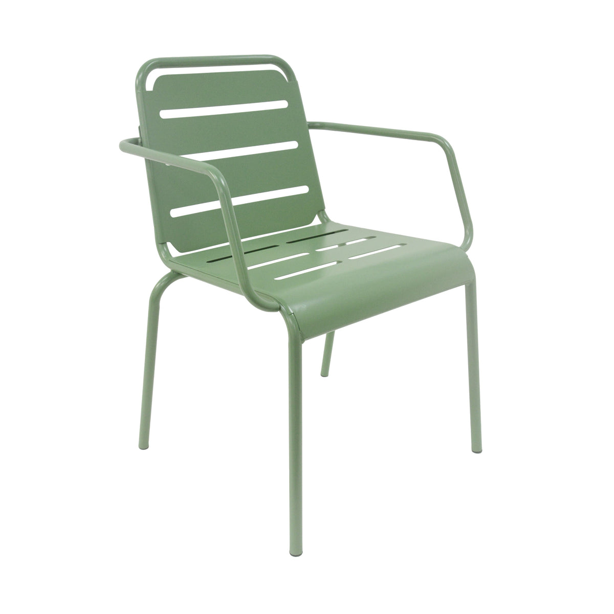 Verve 3-Piece Outdoor Bistro Set with Metal Chairs - Matte Green or Matte Black