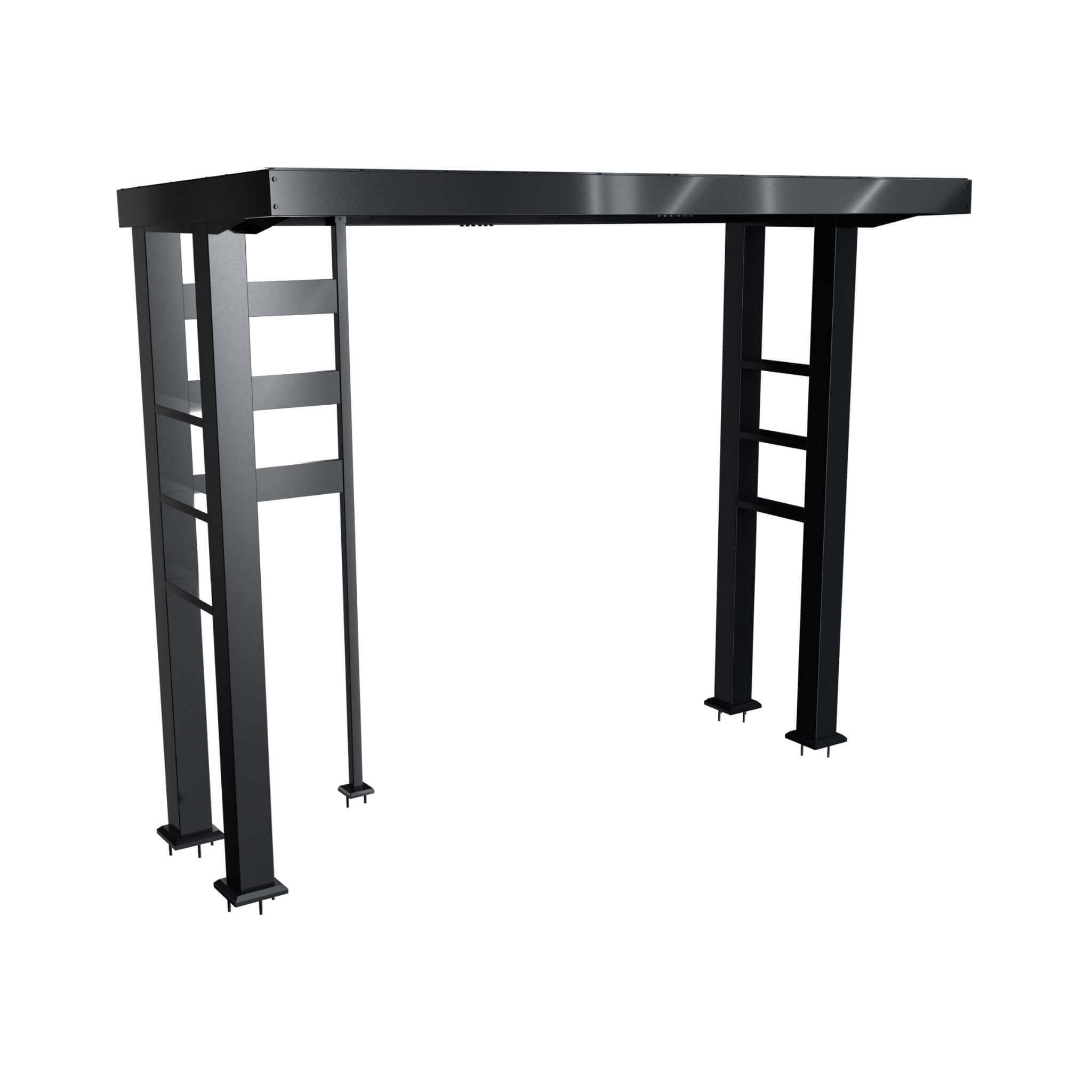 Castelle Flame Blaze 108-Inch 6-Burner 85K BTU Deluxe Stainless Steel Liquid Propane Outdoor Kitchen Grill Island With Wine Cooler, Rotisserie, Cabinets, And Granite Countertops