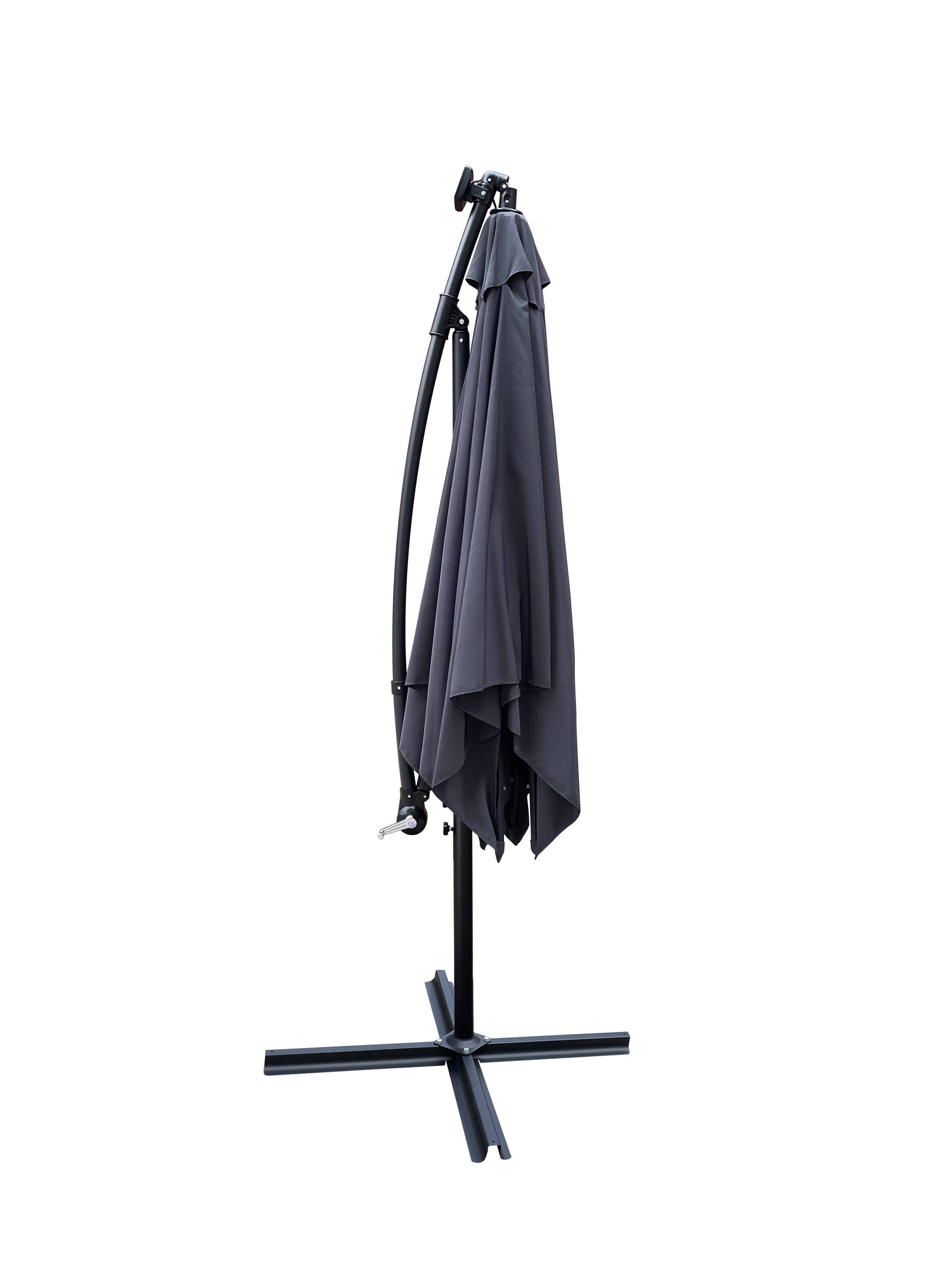 Square 2.5x2.5M Outdoor Patio Umbrella with Solar LED Lights