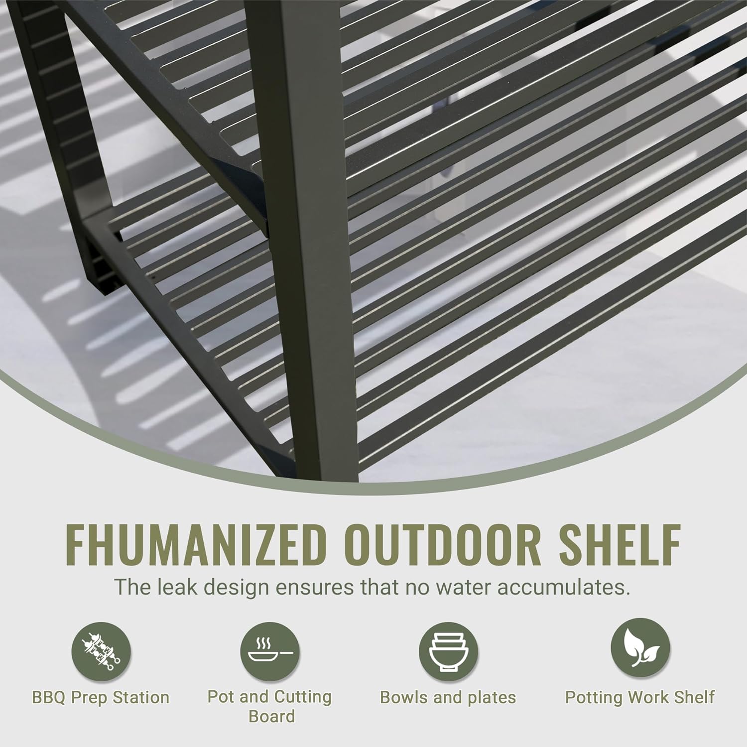 Outdoor Kitchen Island with Storage