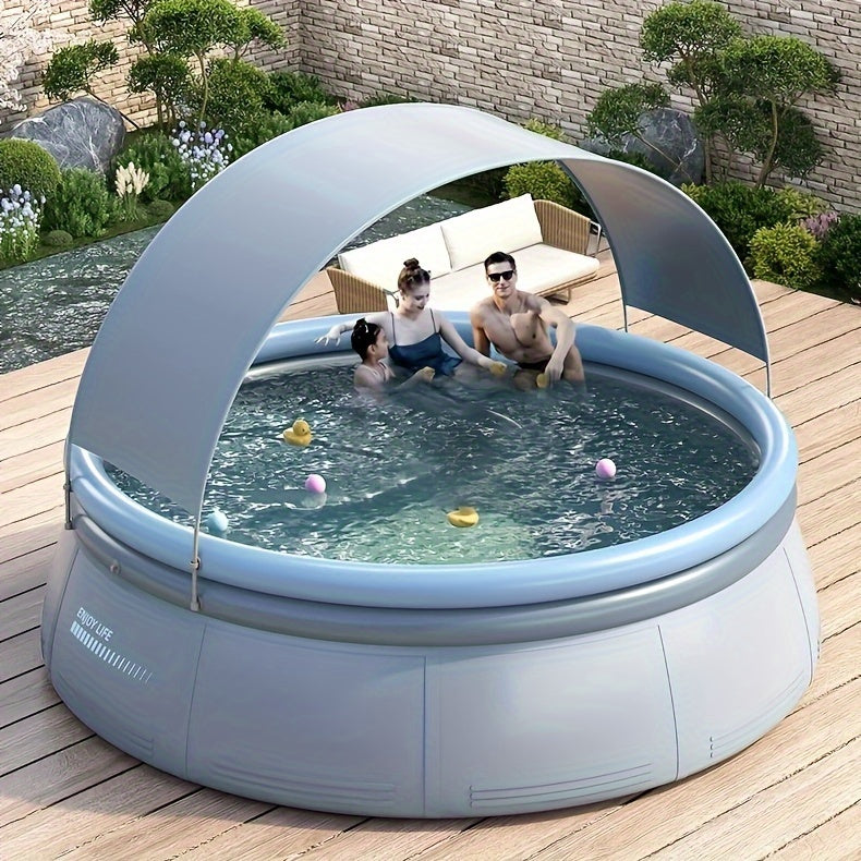 118.11in x 25.98in Outdoor Inflatable Swimming Pool