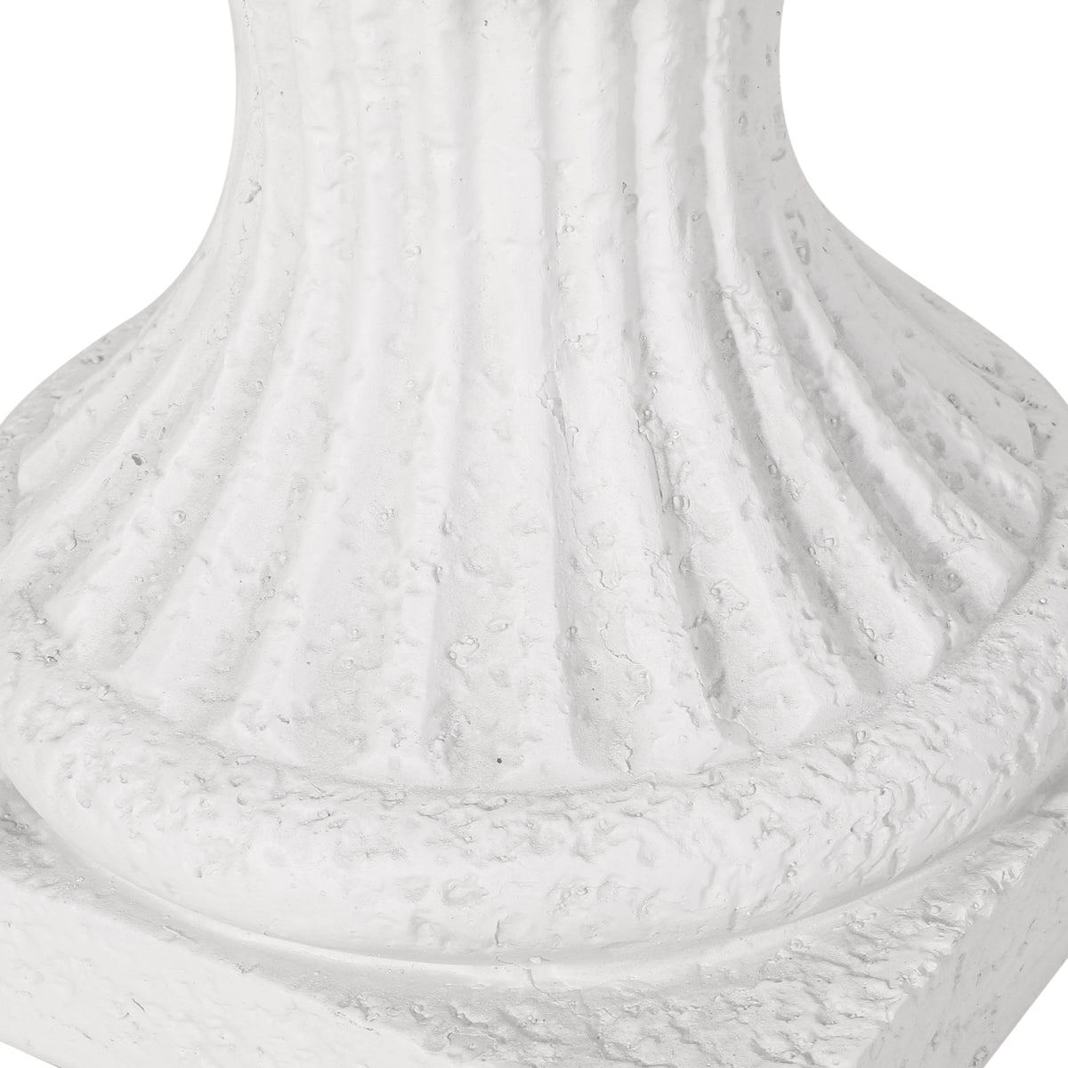 MGO Garden Urn Planter with Handmade Lightweight Concrete - Antique White