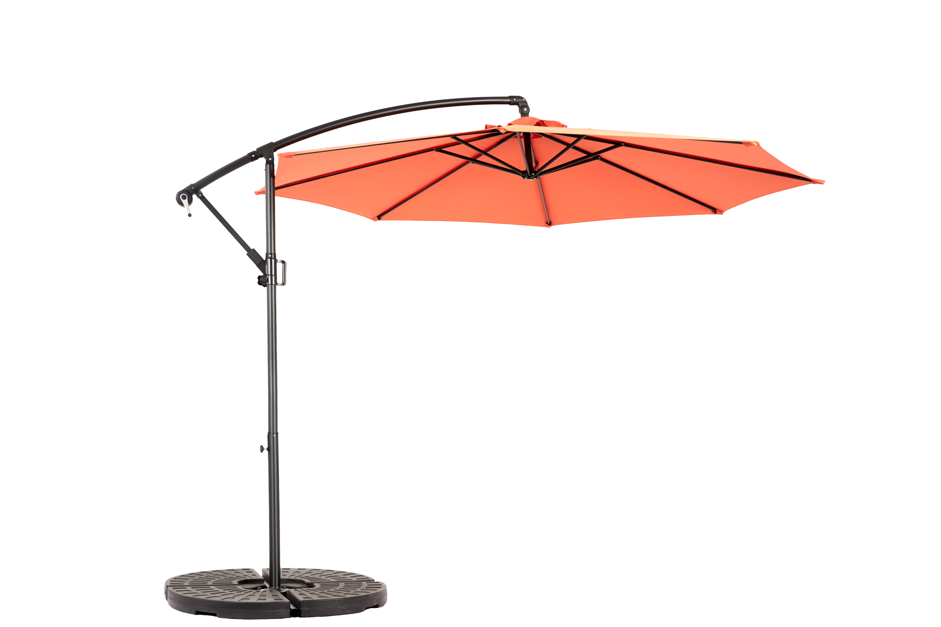 10ft Offset Hanging Market Patio Umbrella with Easy Tilt Adjustment