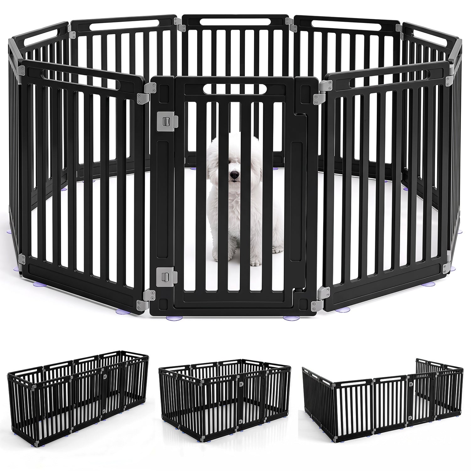 Dog Playpen 10 Panel 31.5" Height Indoor Outdoor Pet Fence