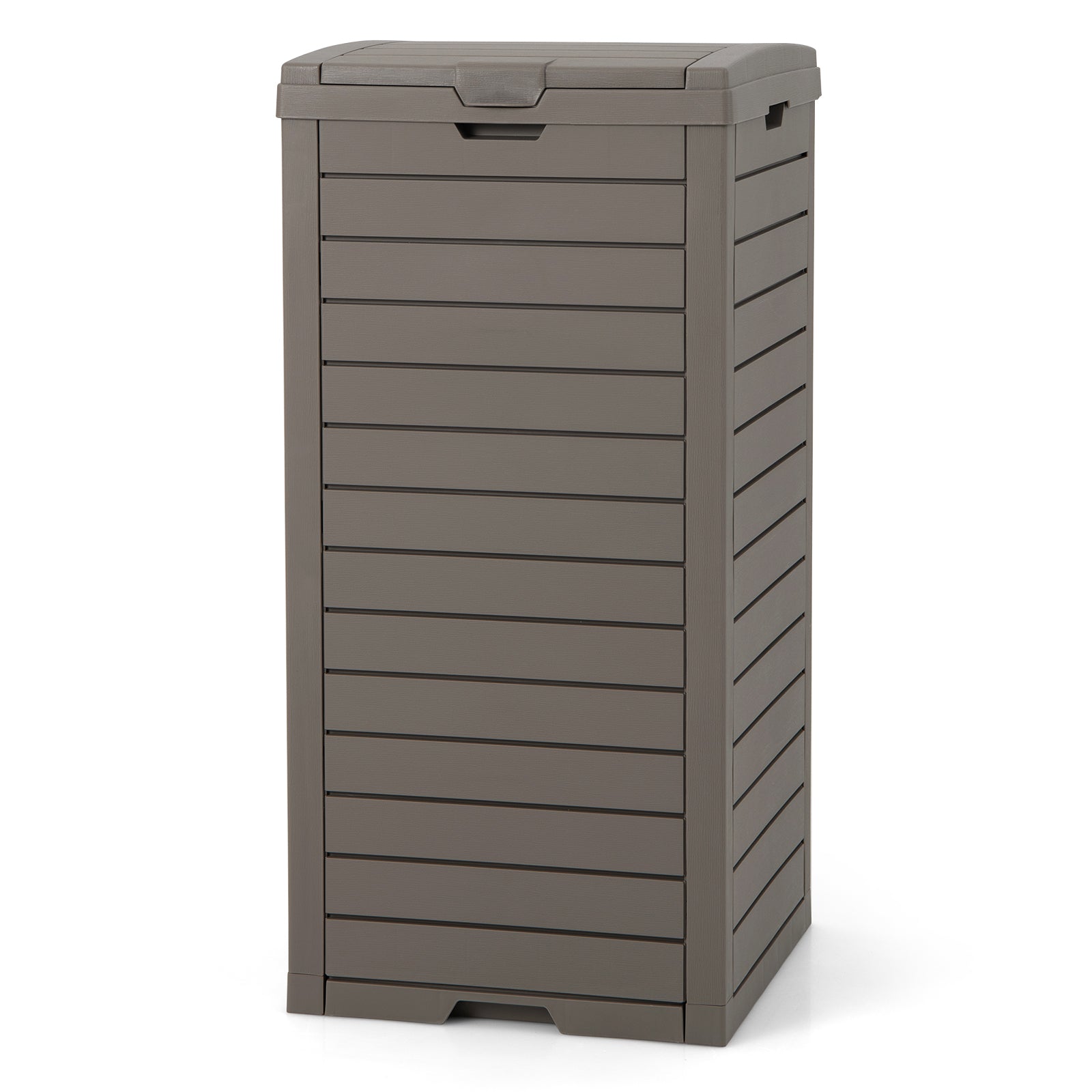 31 Gallon Large Outdoor Trash Can with Lid and Pull