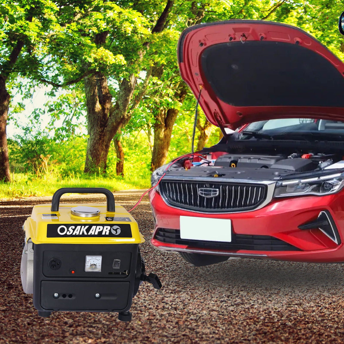 Portable Outdoor Generator with Low Noise - Yellow