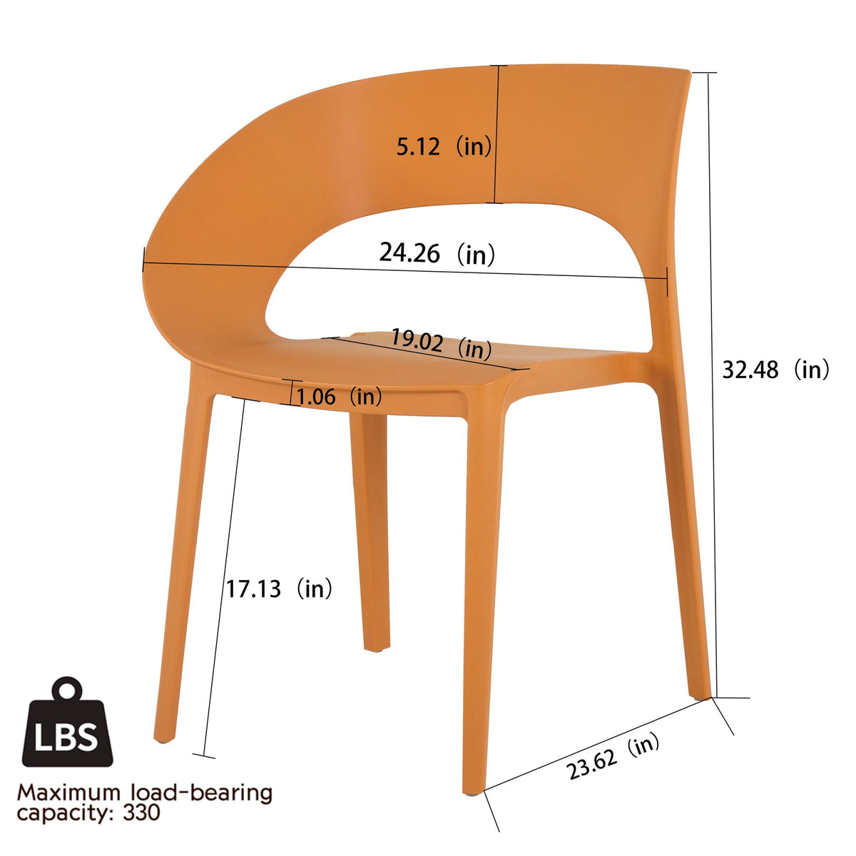 Modern 4 Piece Outdoor Set with Folding Table - Green or Orange