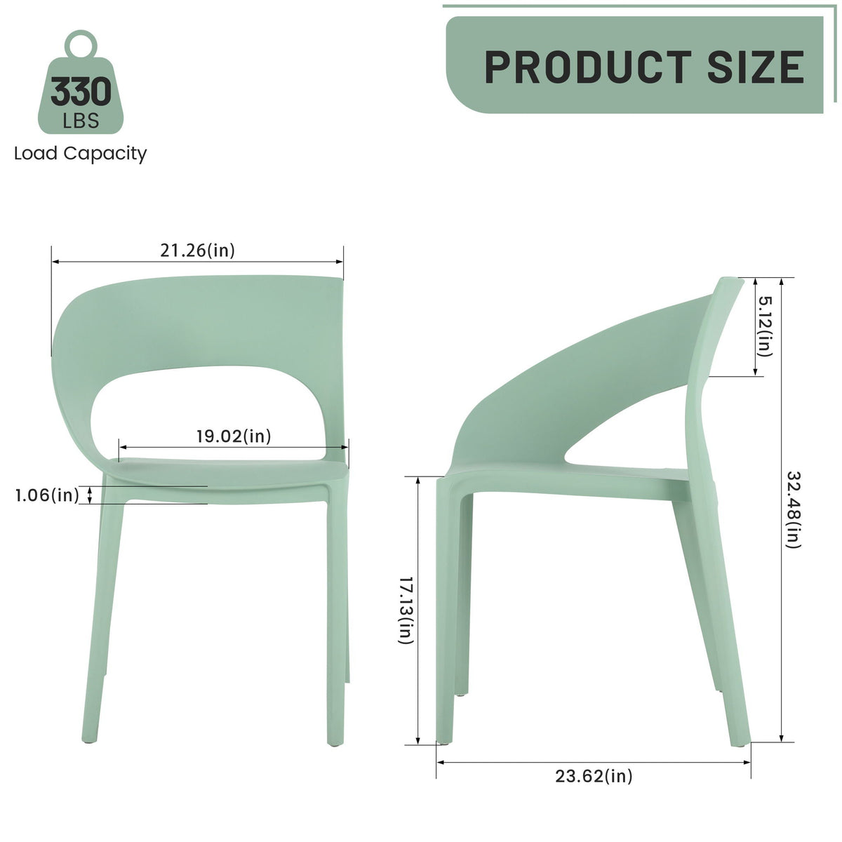 Modern 4 Piece Outdoor Set with Folding Table - Green or Orange