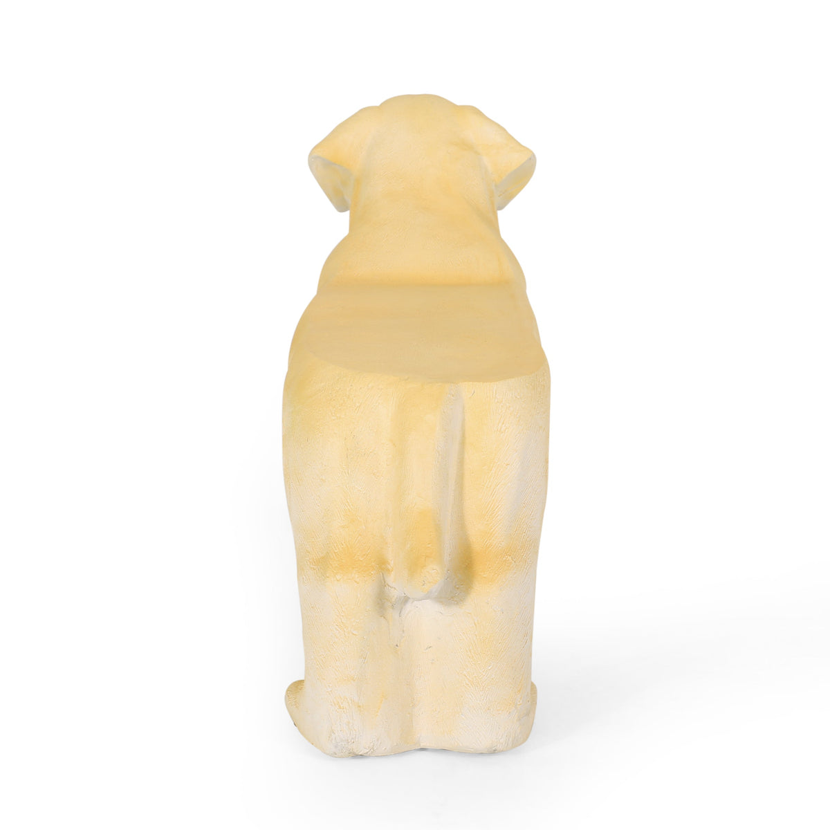 MGO Dog Bench with Labrador Design - Outdoor Light Brown