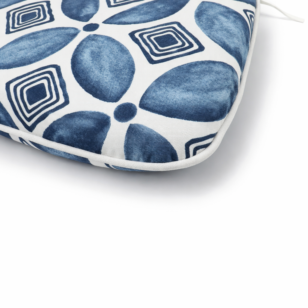 Water-Repellent Outdoor Patio Chair Cushions with Foam Filling - Gray