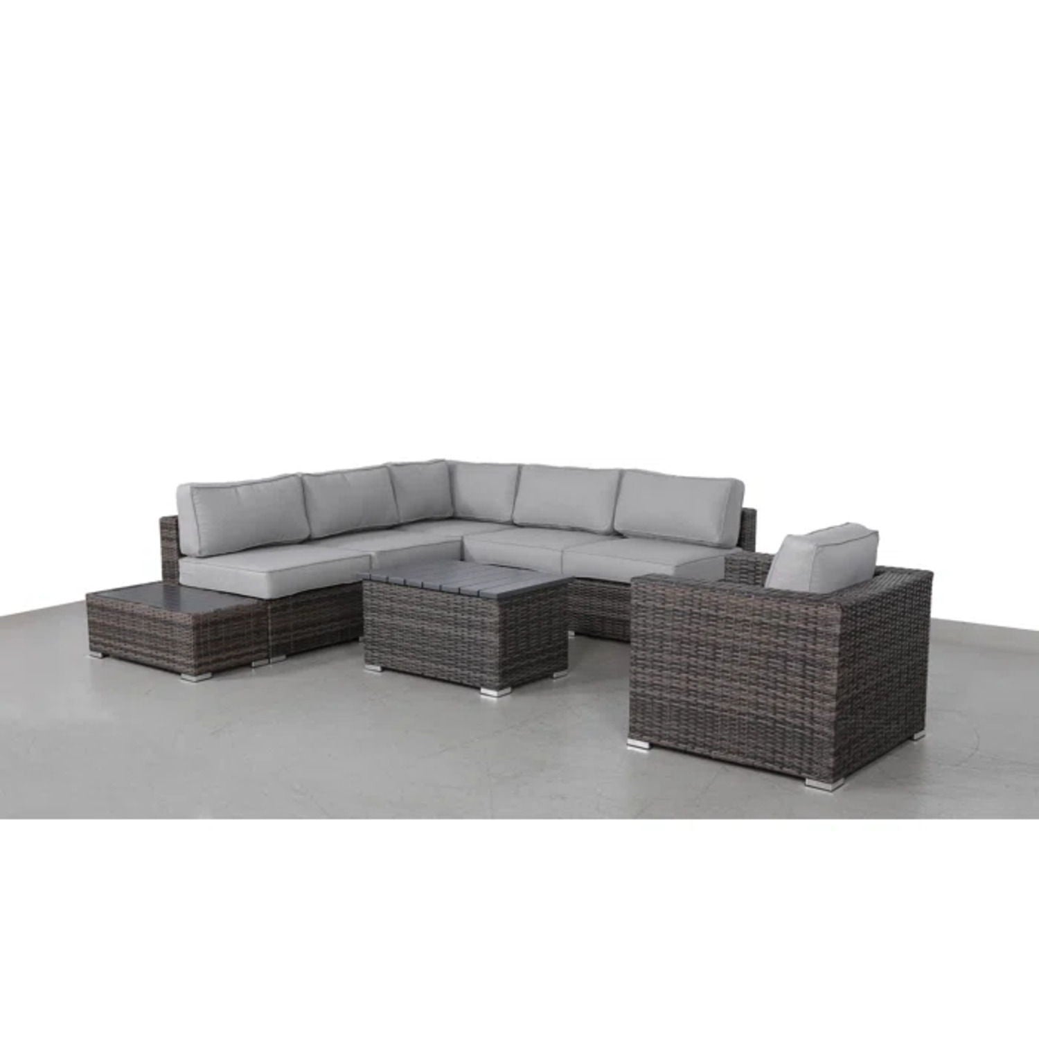 Stylish Entertainment Sectional Set, Outdoor Living