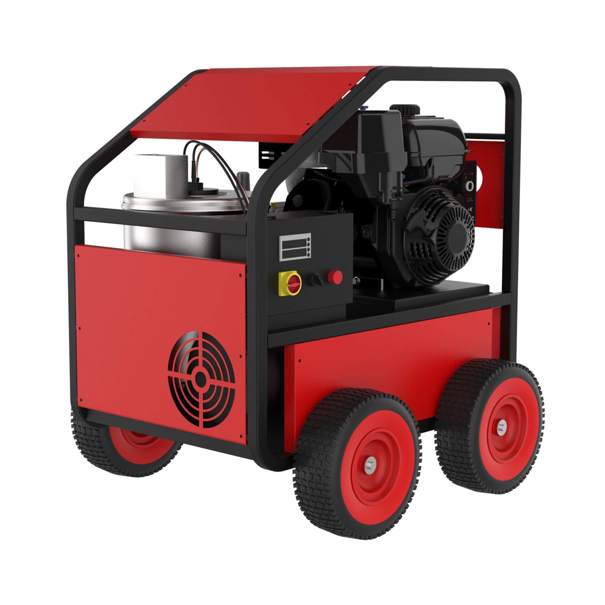 Heavy-Duty 4K PSI Commercial Hot Water Gas Powered Pressure Washer