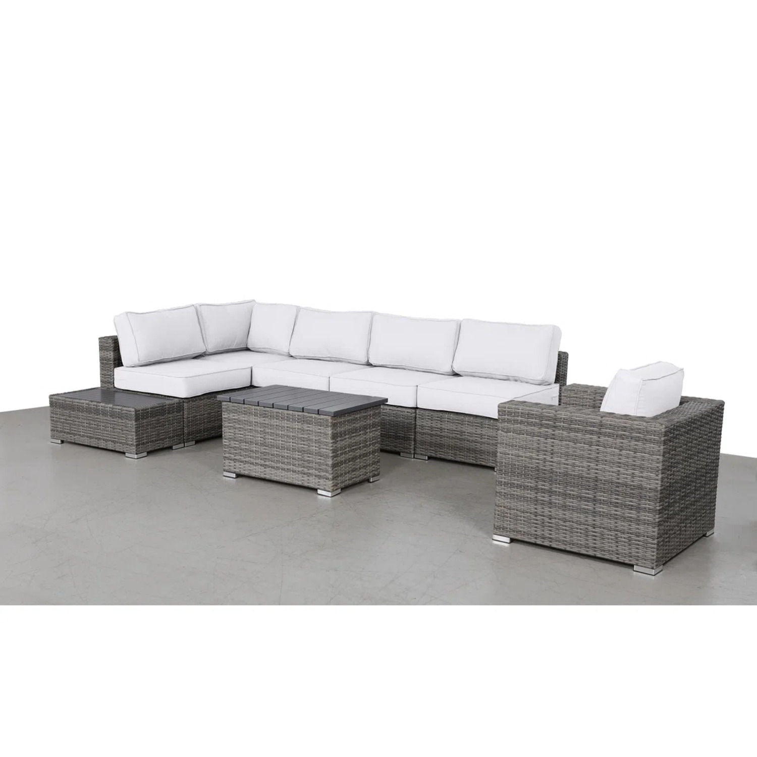 Stylish Entertainment Sectional Set, Outdoor Living