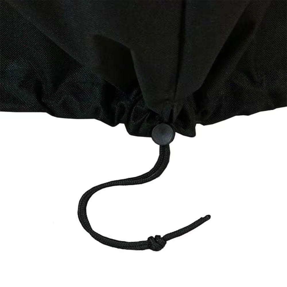 48 In. Black Durable round Fire Pit Cover Long-Lasting PVC