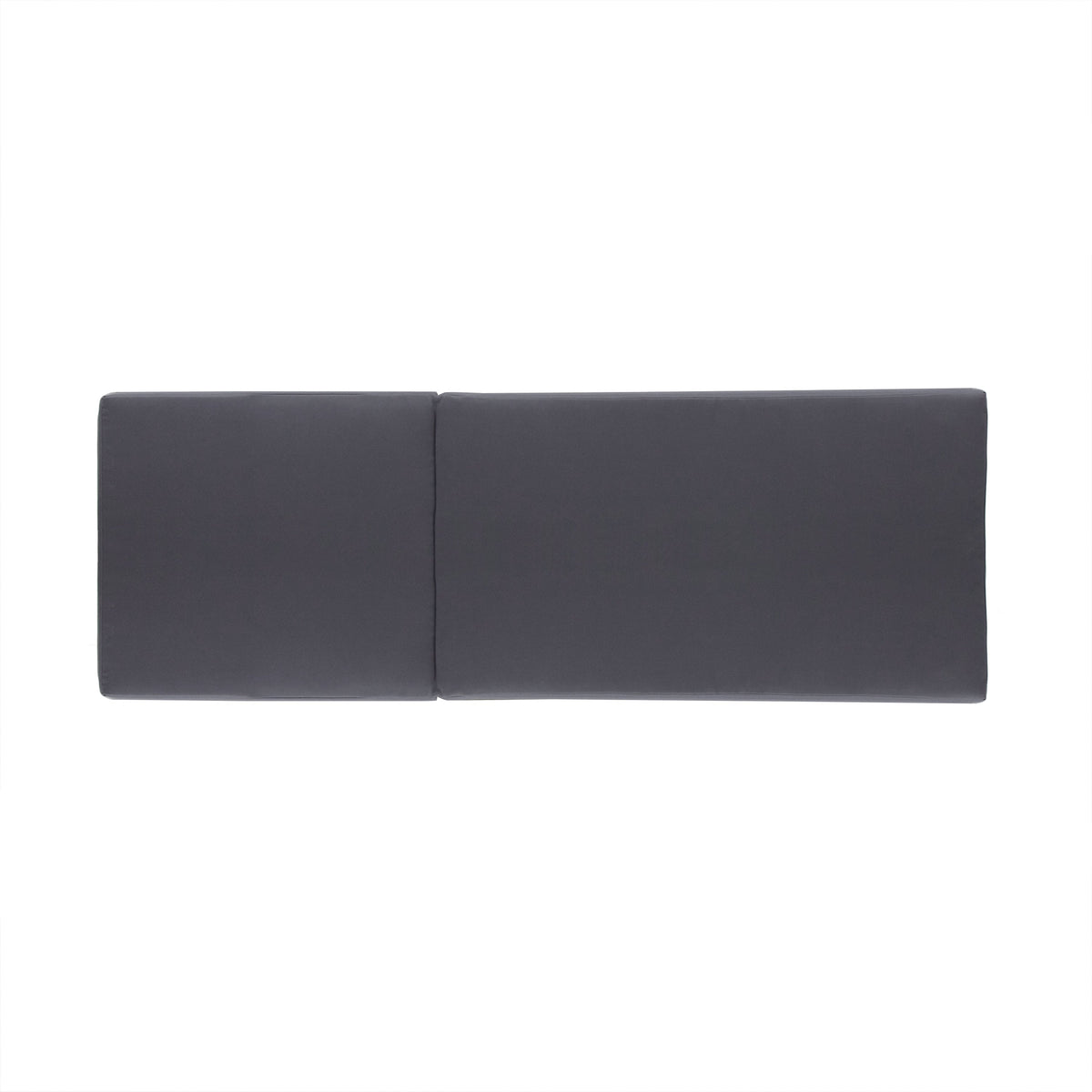 Black Acacia Wood Outdoor Chaise Lounge with Water-Resistant Cushions