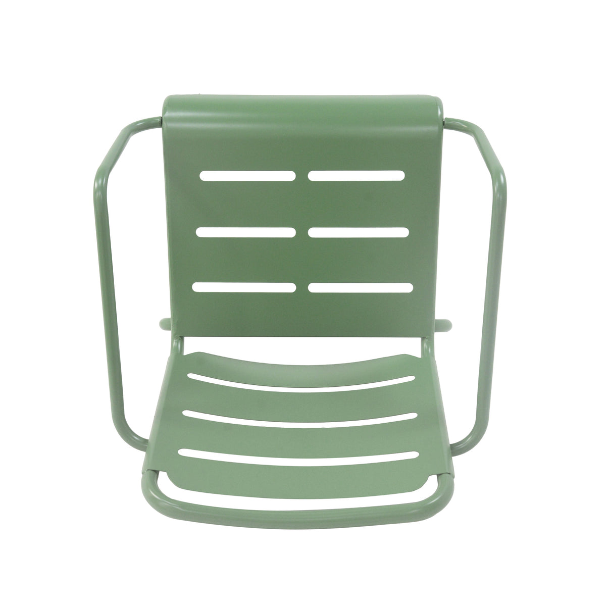Verve 3-Piece Outdoor Bistro Set with Metal Chairs - Matte Green or Matte Black