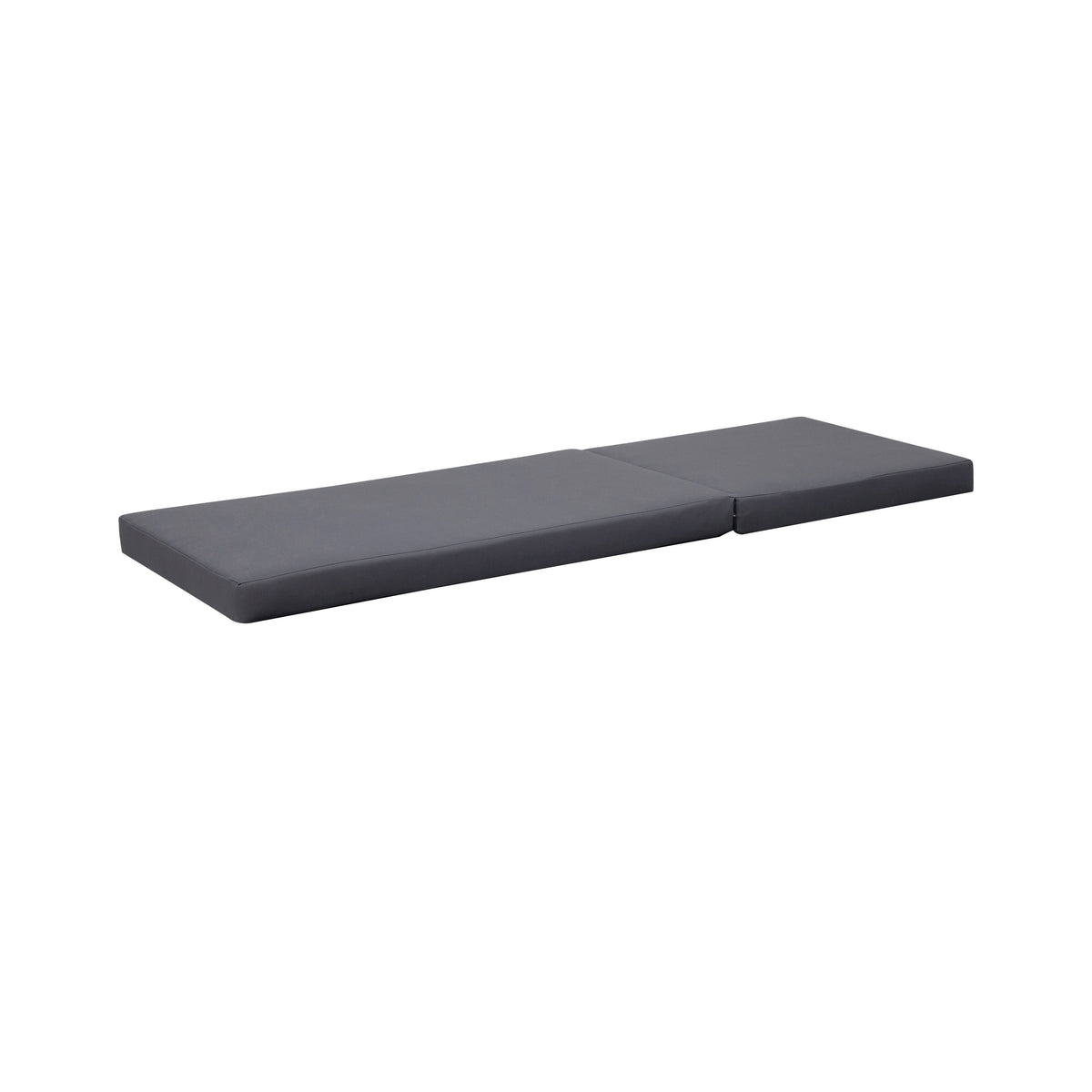 Black Acacia Wood Outdoor Chaise Lounge with Water-Resistant Cushions