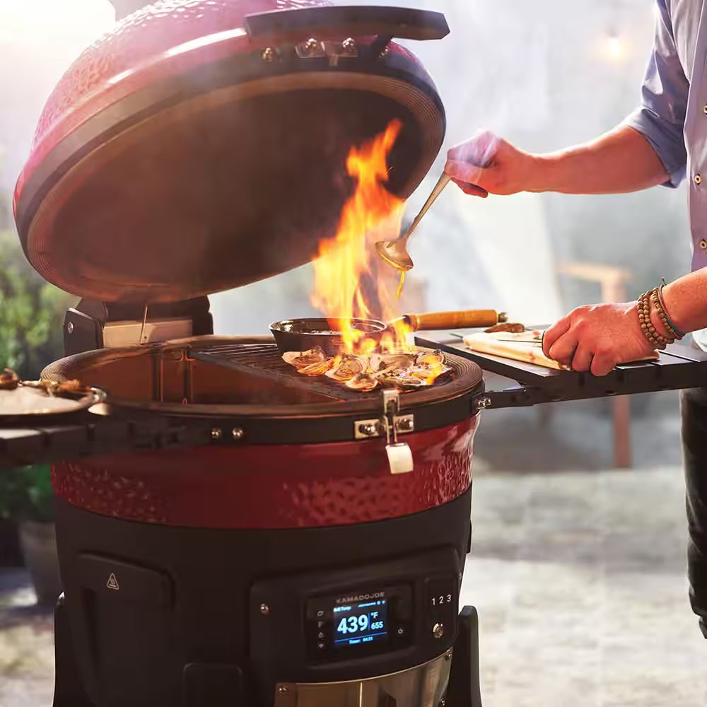 Konnected Joe 18 In. Digital Charcoal Grill and Smoker with Auto-Ignition and Wi-Fi Temperature Control