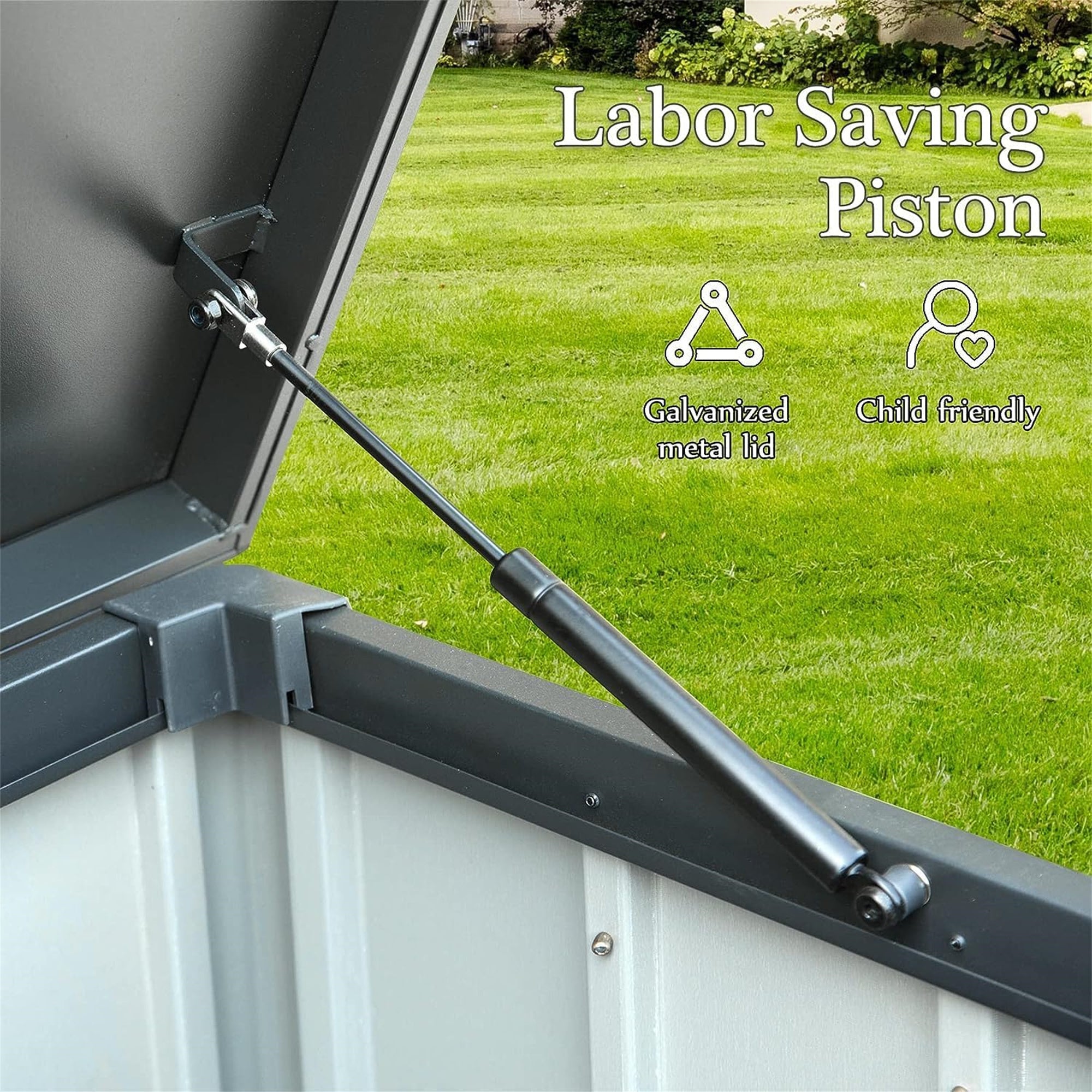 150 Gallon Outdoor Storage Deck Box Waterproof