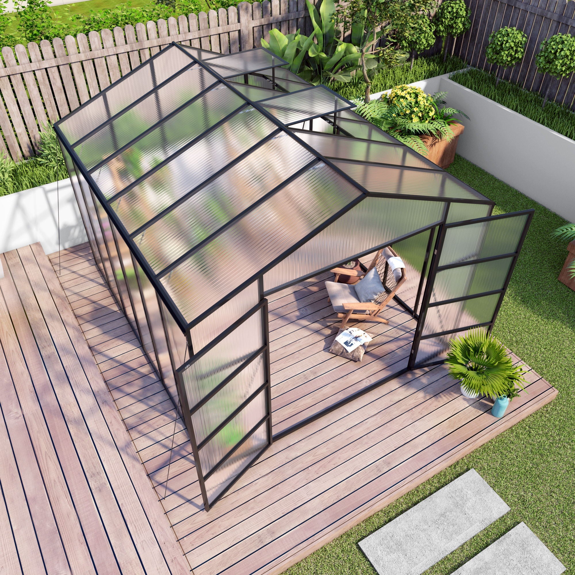 Gain Height Windproof house All Season Outdoor Garden Shelter