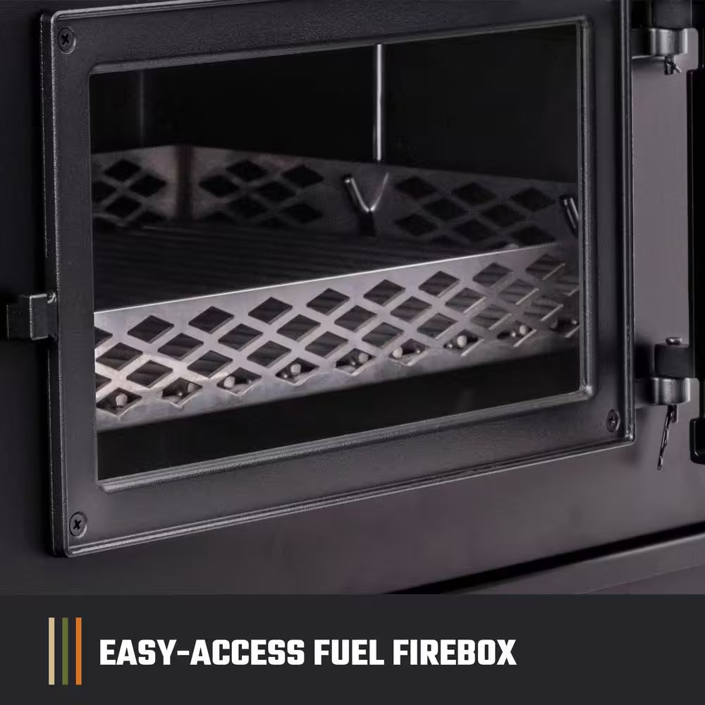 Judge Charcoal Smoker and Grill with 540 Sq. In. Cooking Area in Black