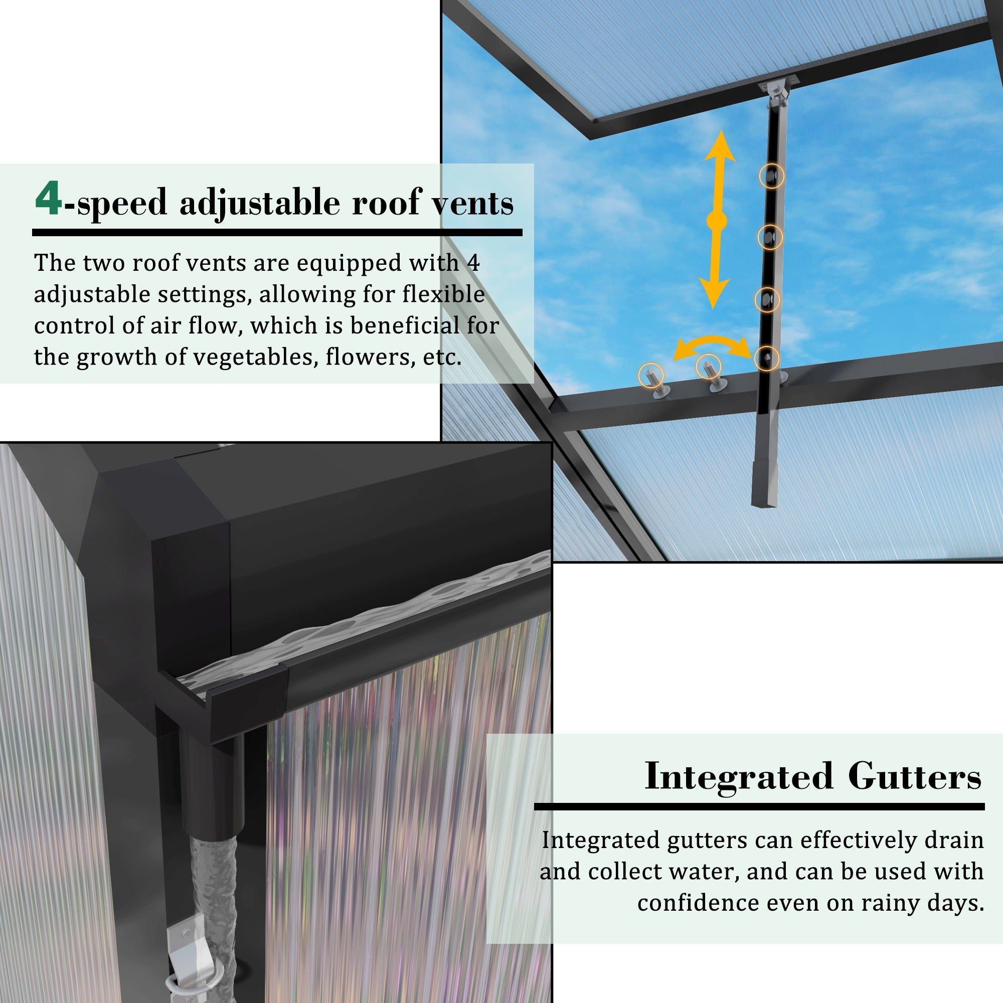 Gain Height Windproof house All Season Outdoor Garden Shelter