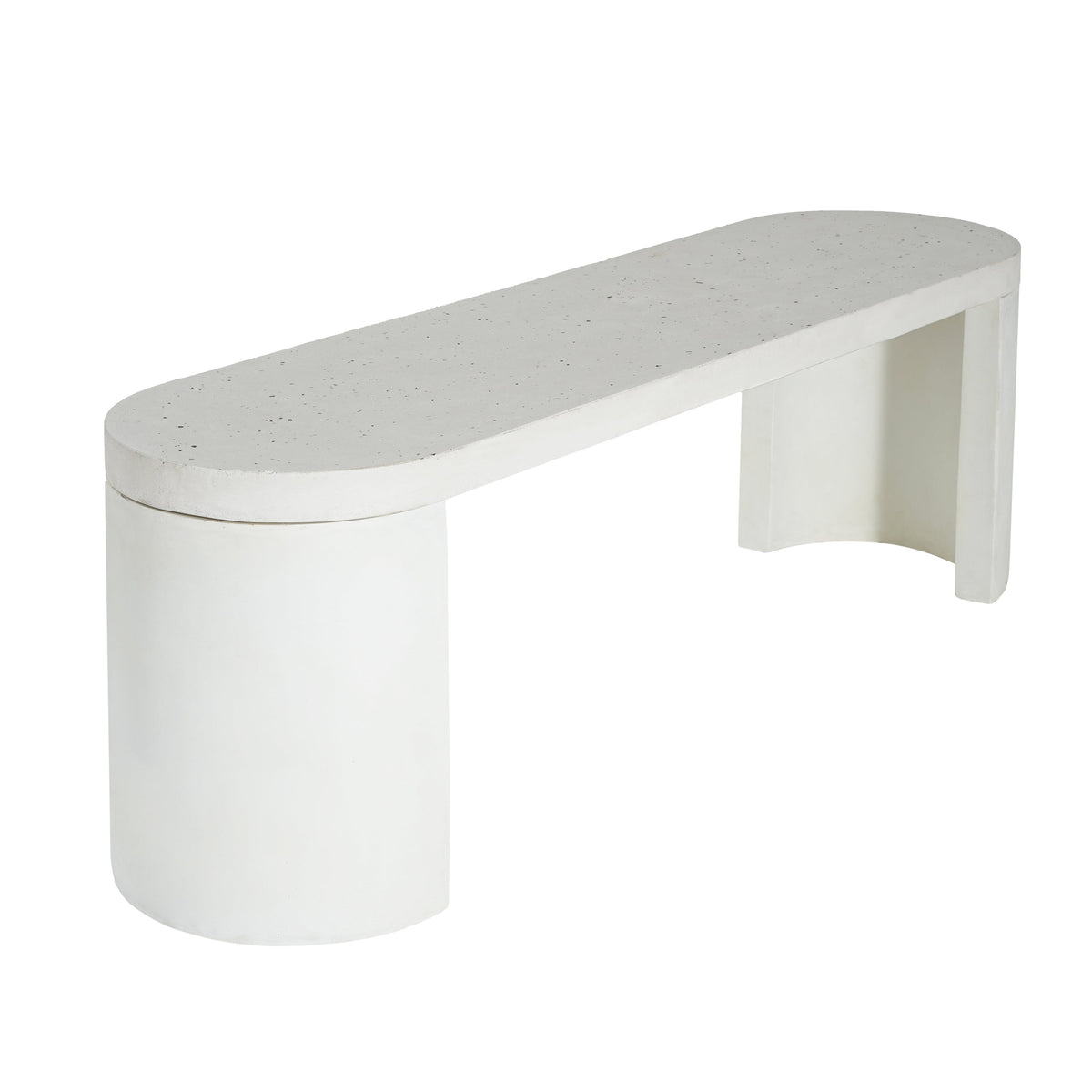 2 Piece Modern Outdoor Concrete Dining Set - Terrazzo