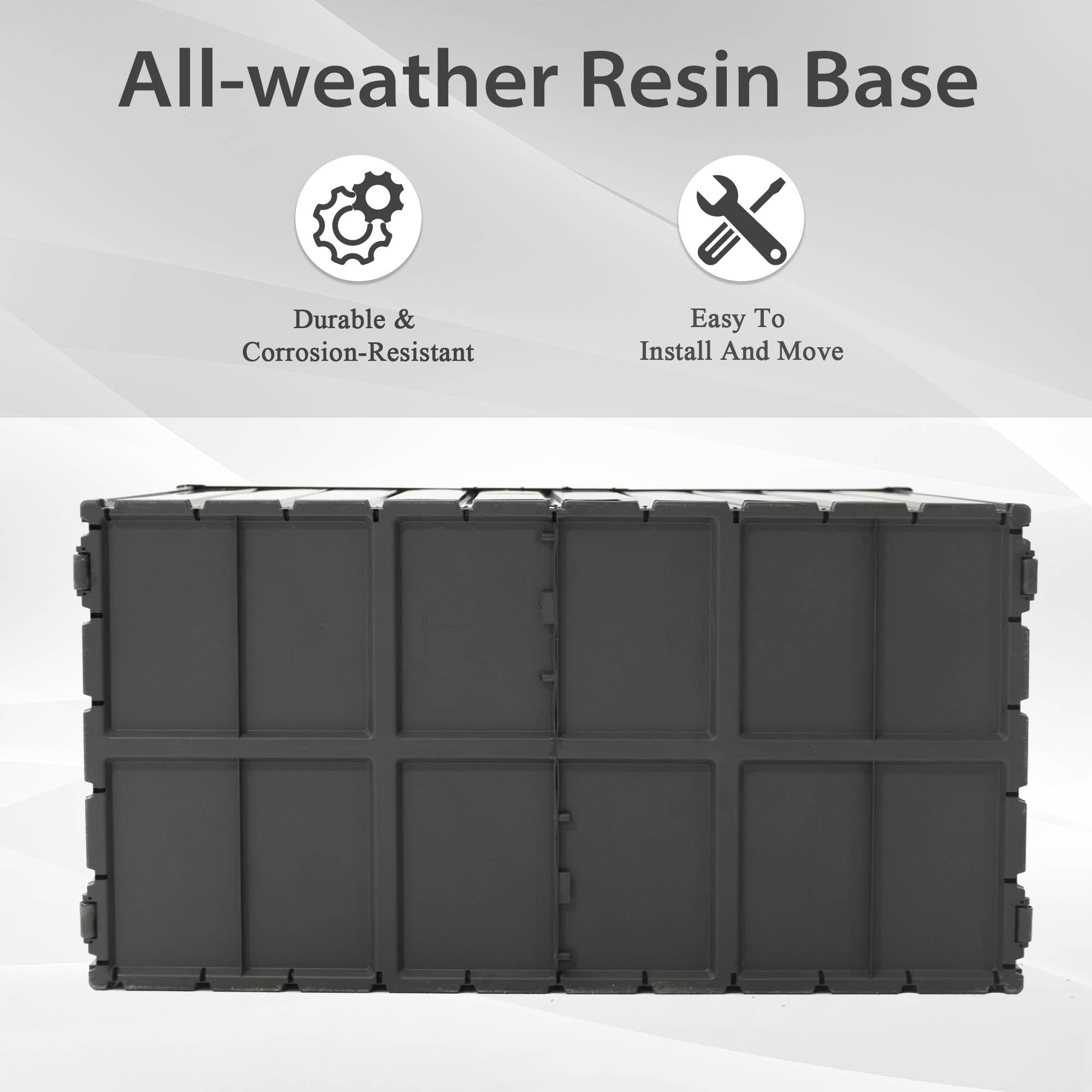 150 Gallon Outdoor Storage Deck Box Waterproof