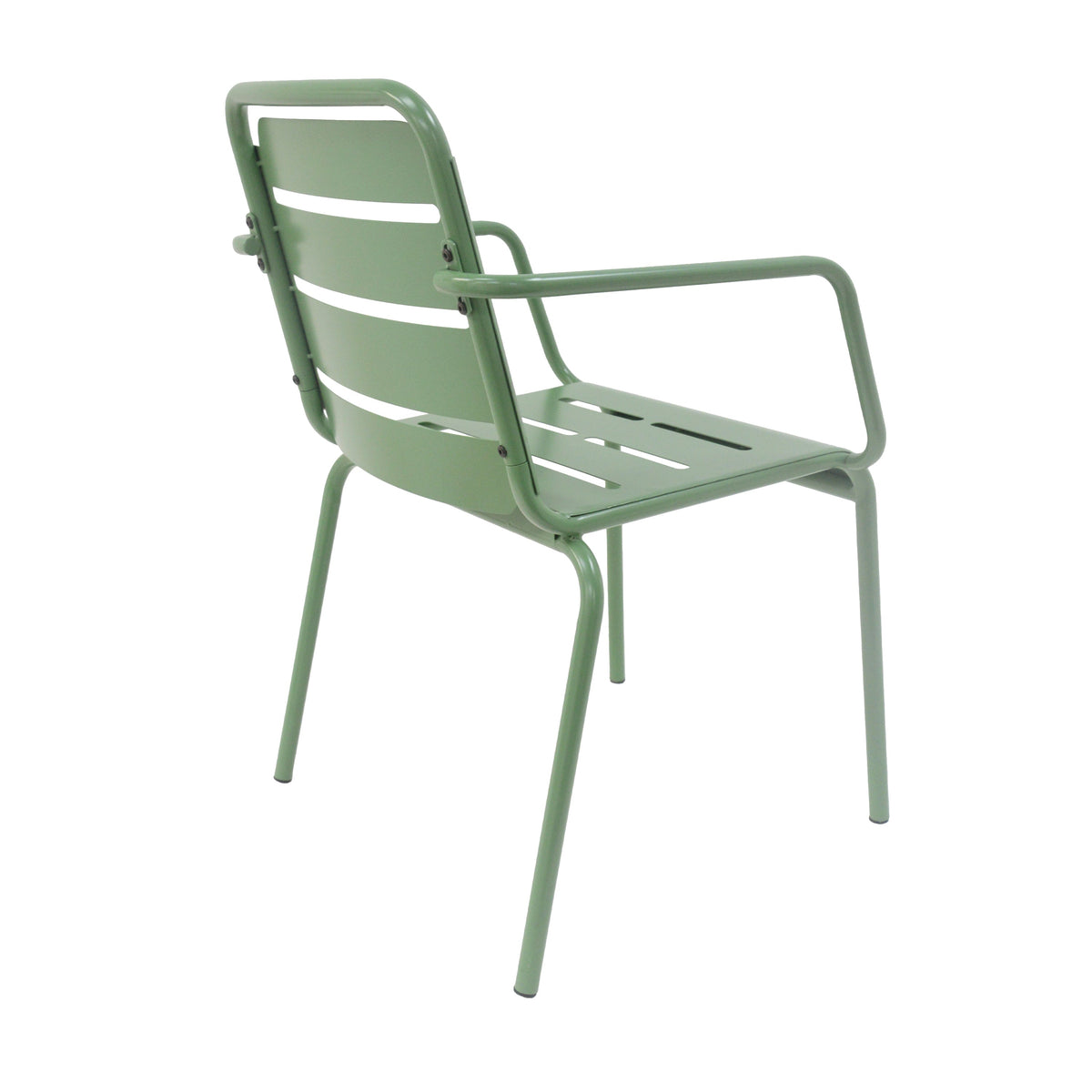 Verve 3-Piece Outdoor Bistro Set with Metal Chairs - Matte Green or Matte Black