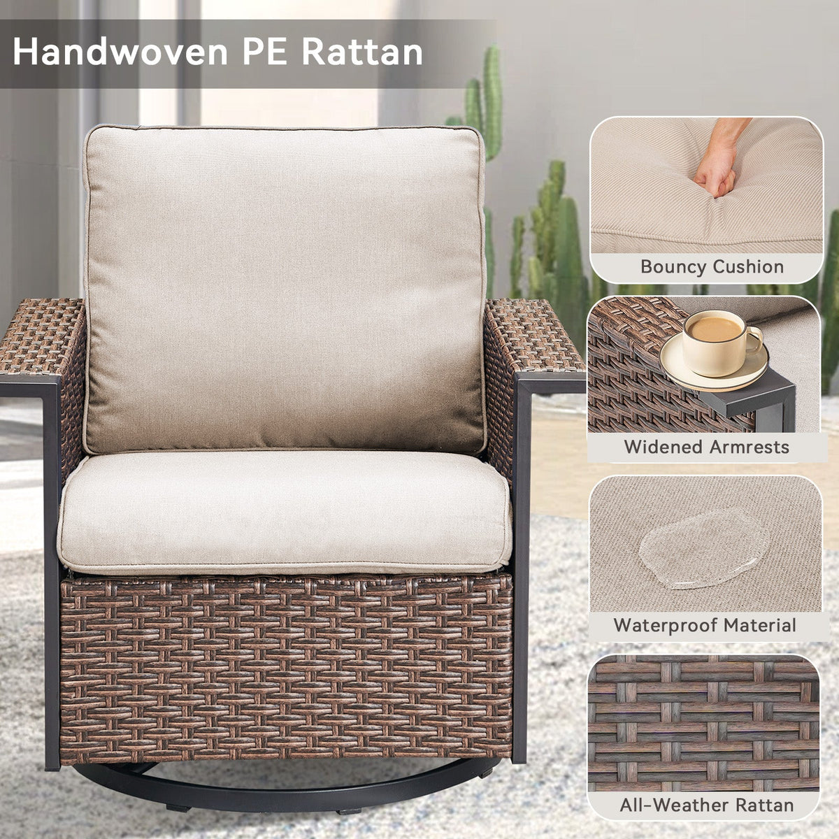 Outdoor Swivel Rocking Chairs