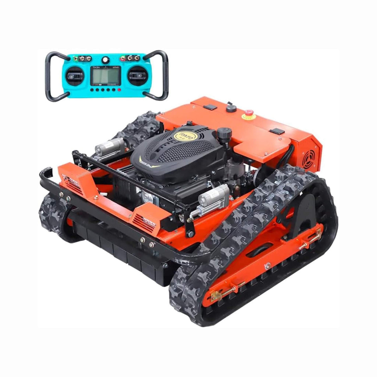 Heavy-Duty 9HP 225CC Remote-Controlled All-Terrain Gas-Powered Lawn Mower With 21-Inch Cutting Width