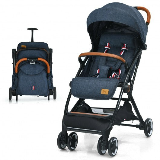 Lightweight Aluminium Frame Baby Stroller with Net-Beige