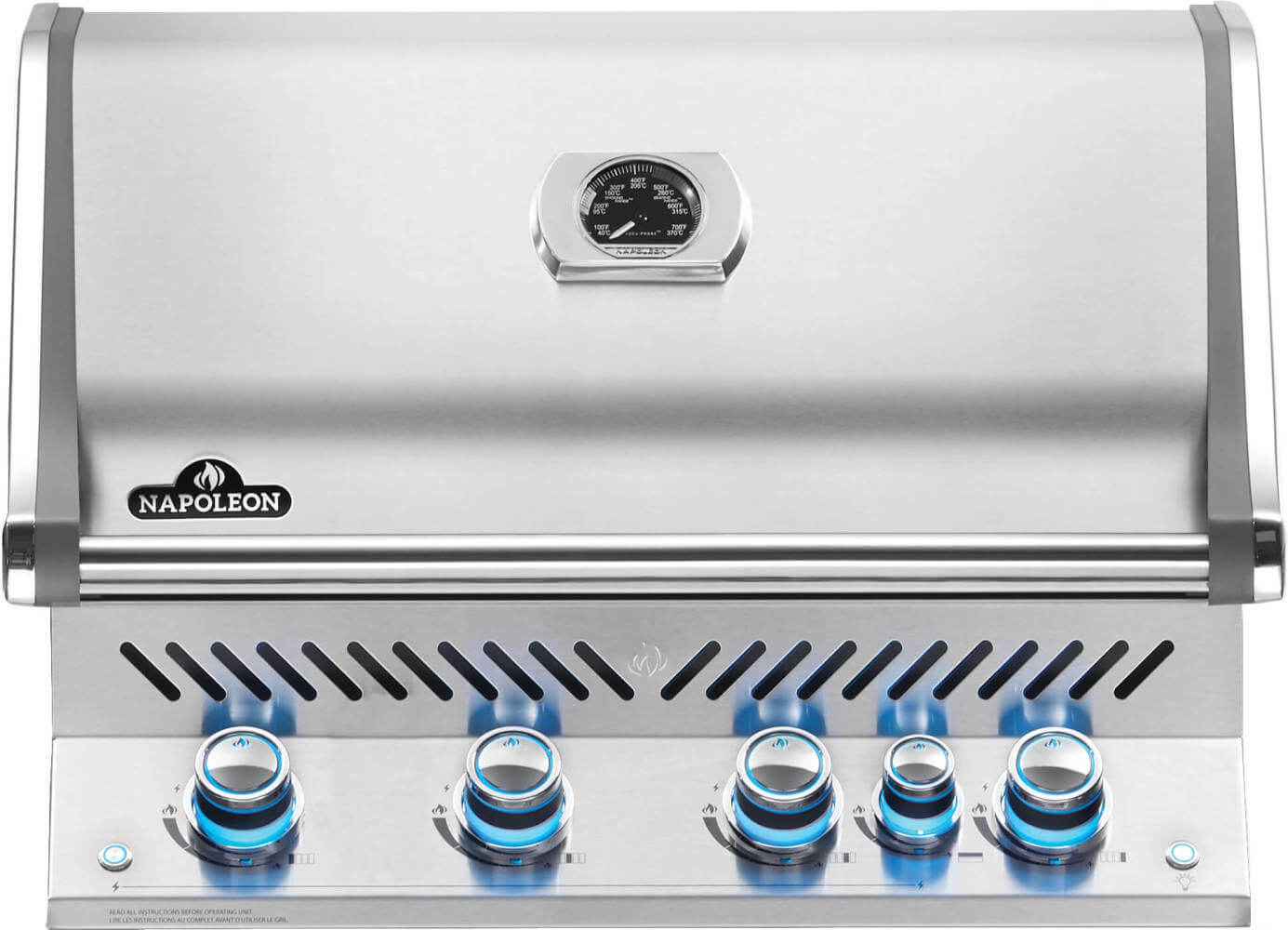 Patio Elegance Built-in Gas Grill Prestige PRO 500 with Infrared Rear Burner