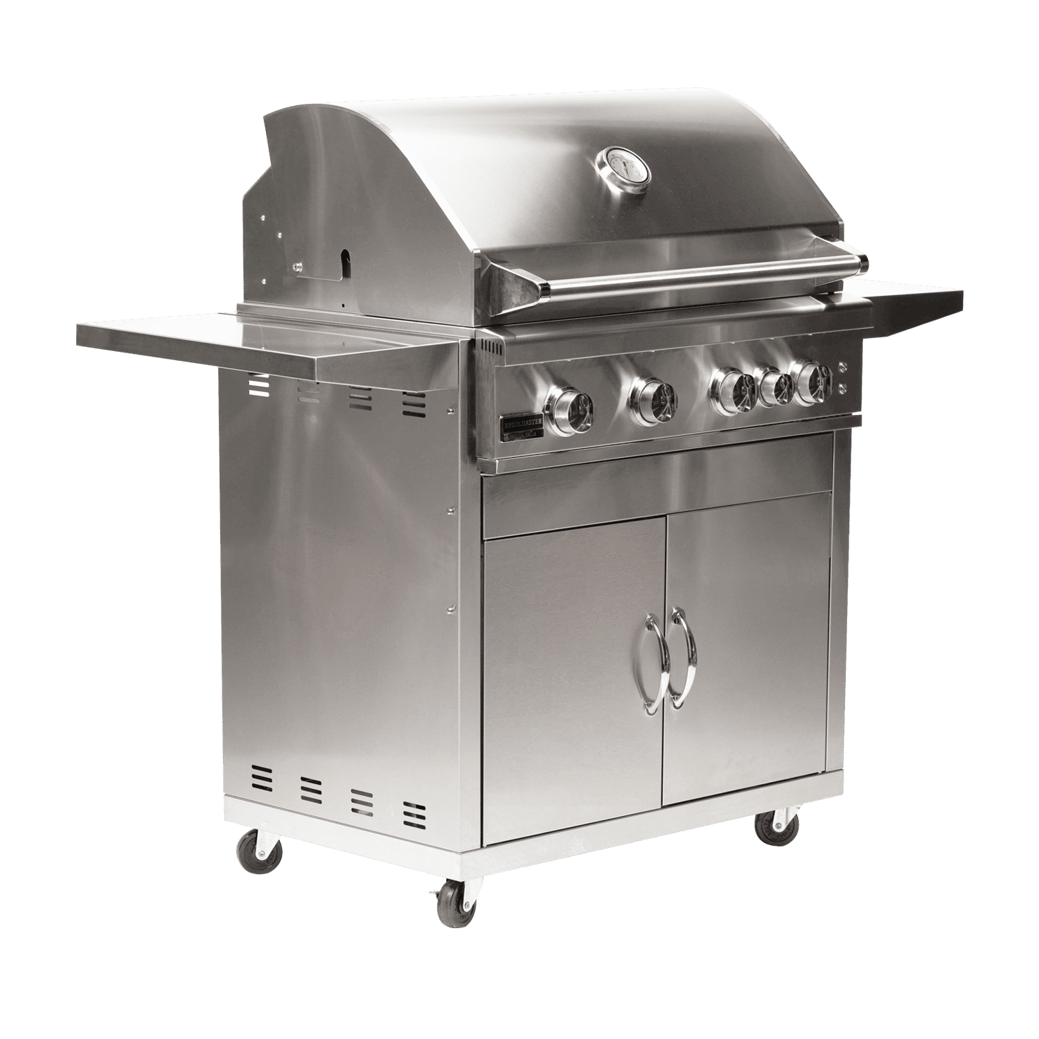 Broilmaster B-Series Deluxe 32-Inch Freestanding Stainless Steel Gas Grill with Rear Infrared Burner