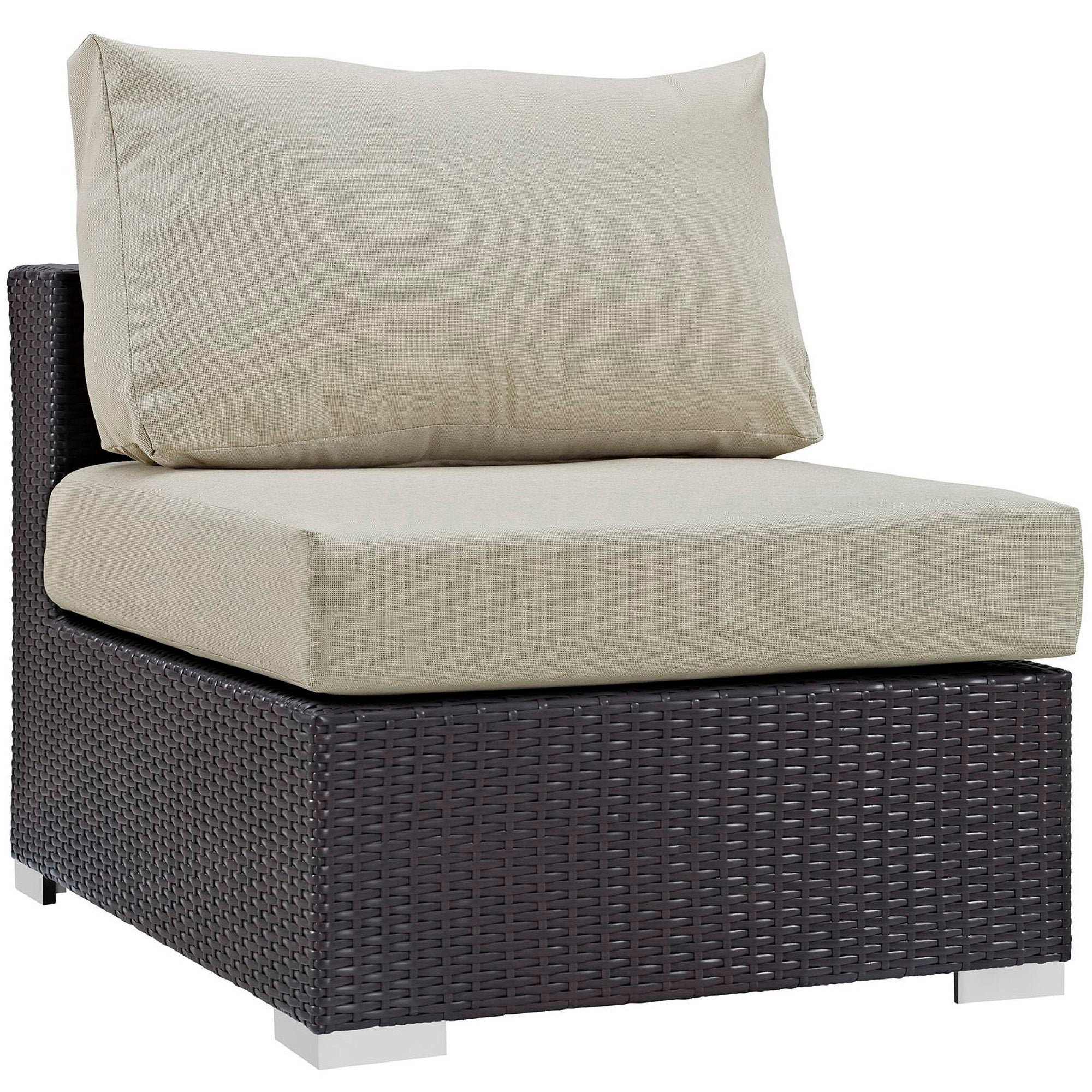 Convene Outdoor Patio Armless Chair by Modway