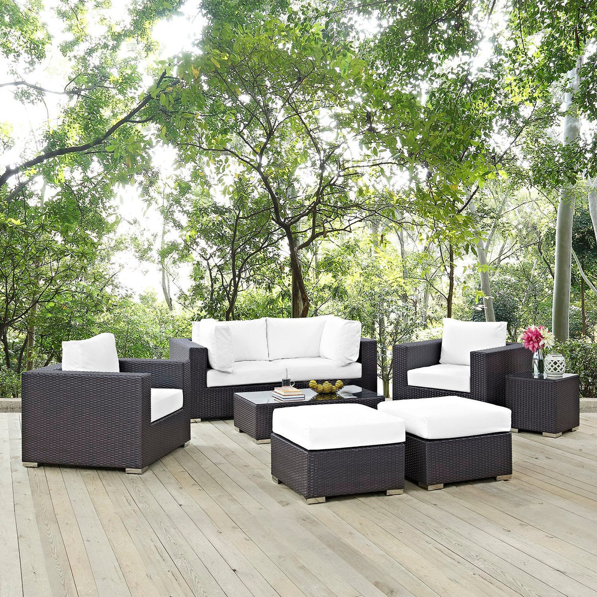 Convene 8 Piece Outdoor Patio Sectional Set by Modway