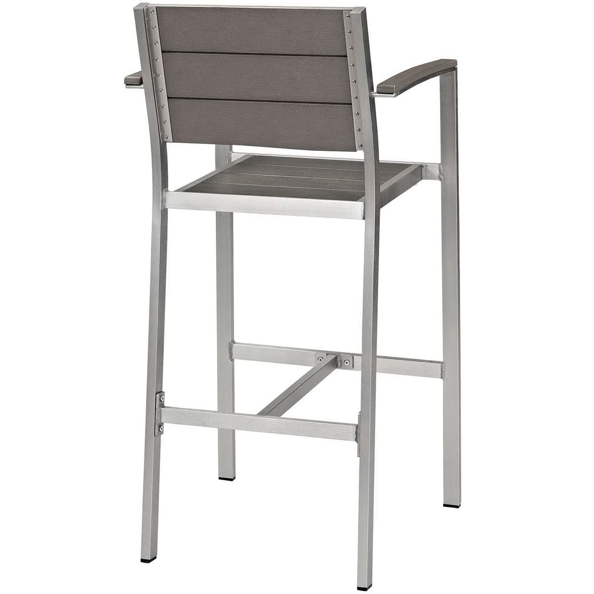Shore 3 Piece Outdoor Patio Aluminum Pub Set by Modway - EEI-3157