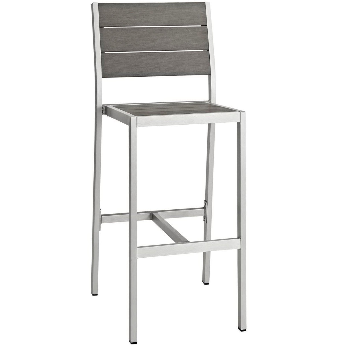 Shore 3 Piece Outdoor Patio Aluminum Pub Set by Modway - EEI-3158
