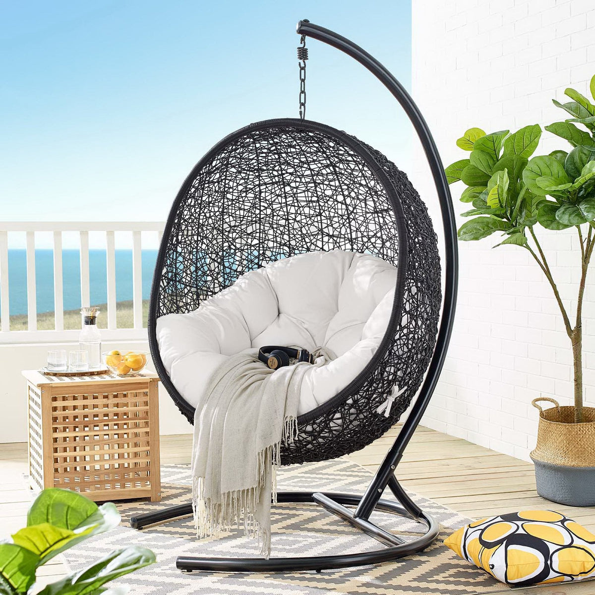Encase Sunbrella® Swing Outdoor Patio Lounge Chair by Modway
