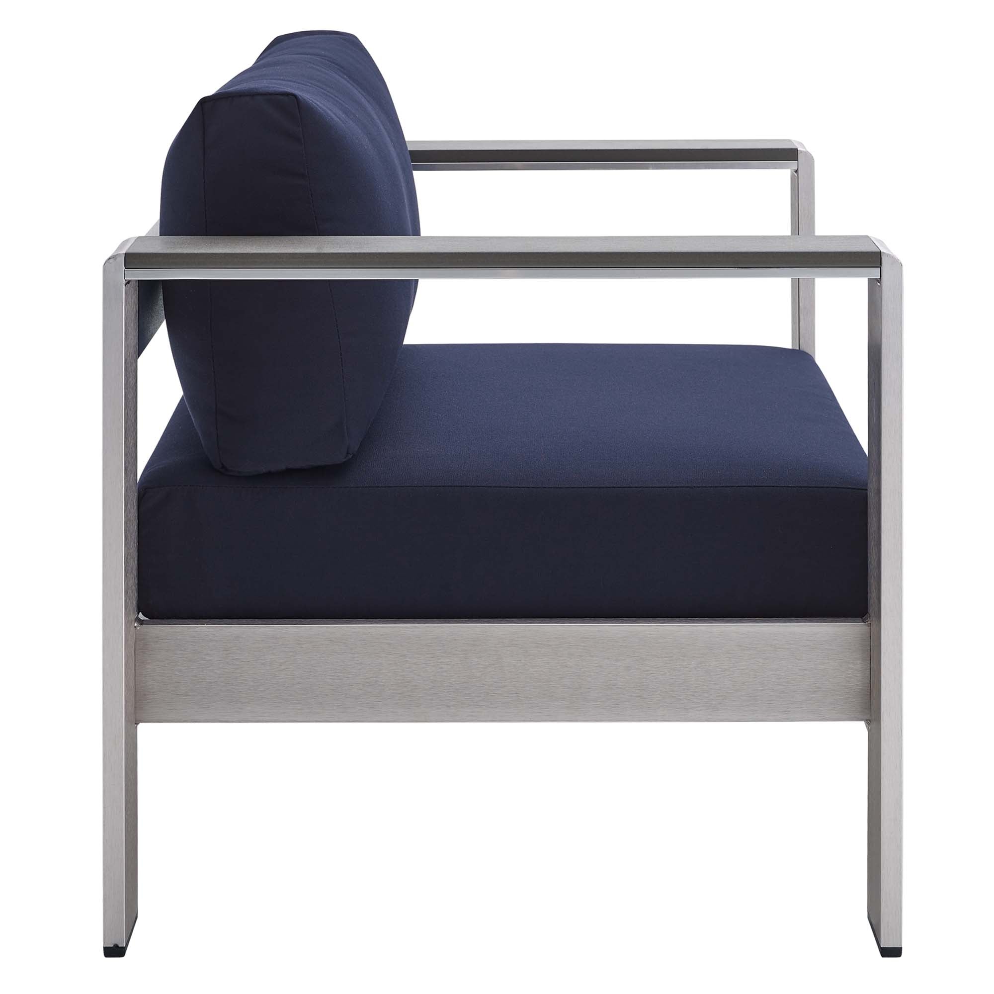 Shore Sunbrella Fabric Aluminum Outdoor Patio Armchair by Modway