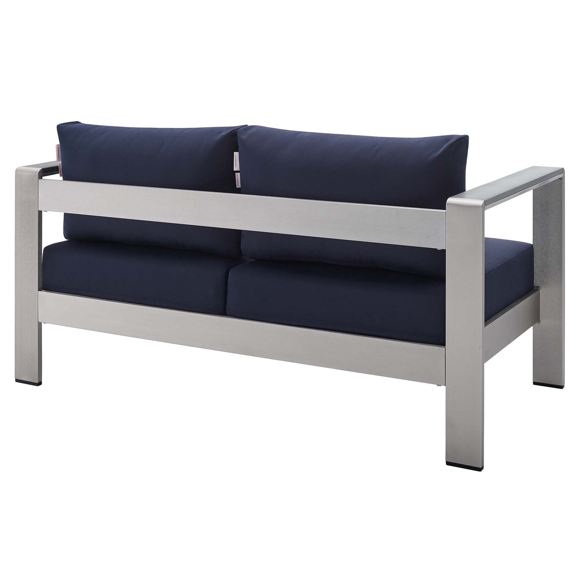 Shore 3 Piece Sunbrella Fabric Outdoor Patio Aluminum Set by Modway