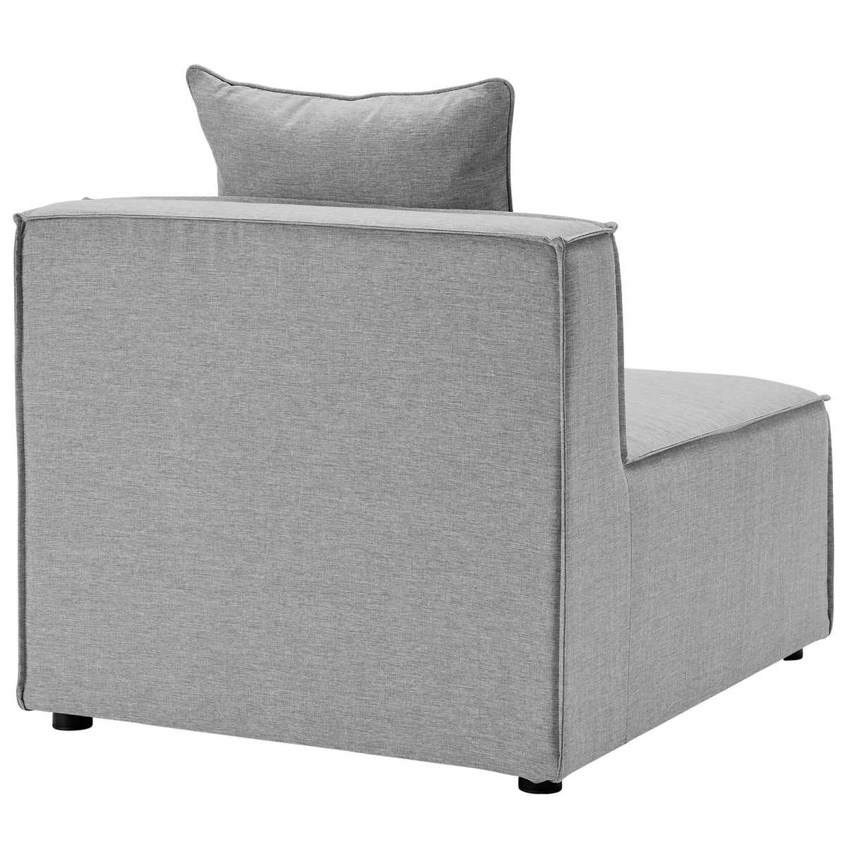 Saybrook 5-Piece Outdoor Patio Upholstered Sectional Sofa by Modway - Gray / Navy / White (EEI-4382)