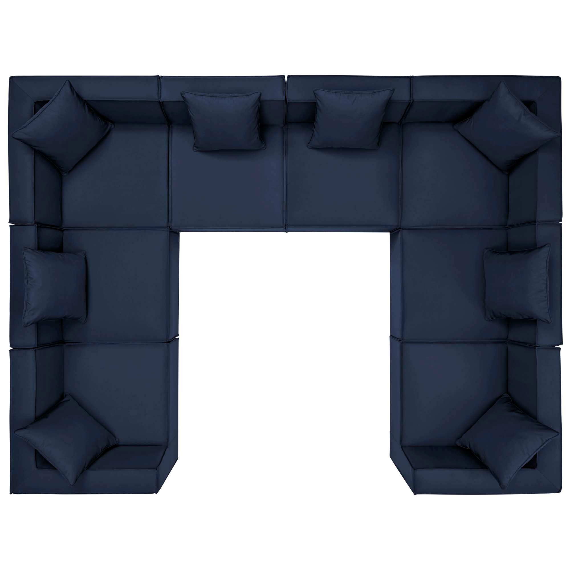 Saybrook 8-Piece Outdoor Patio Upholstered Sectional Sofa by Modway