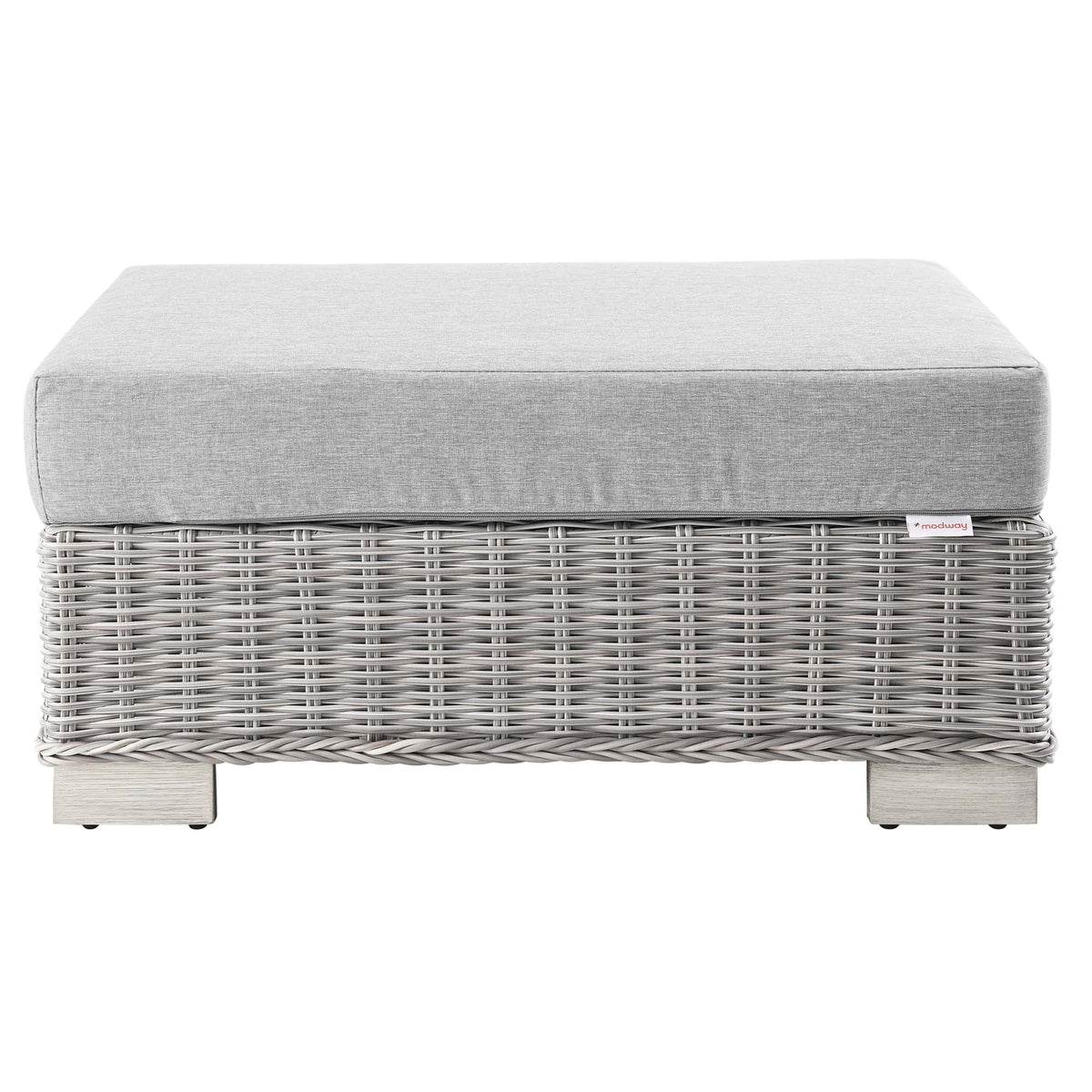 Conway Outdoor Patio Wicker Rattan Ottoman by Modway