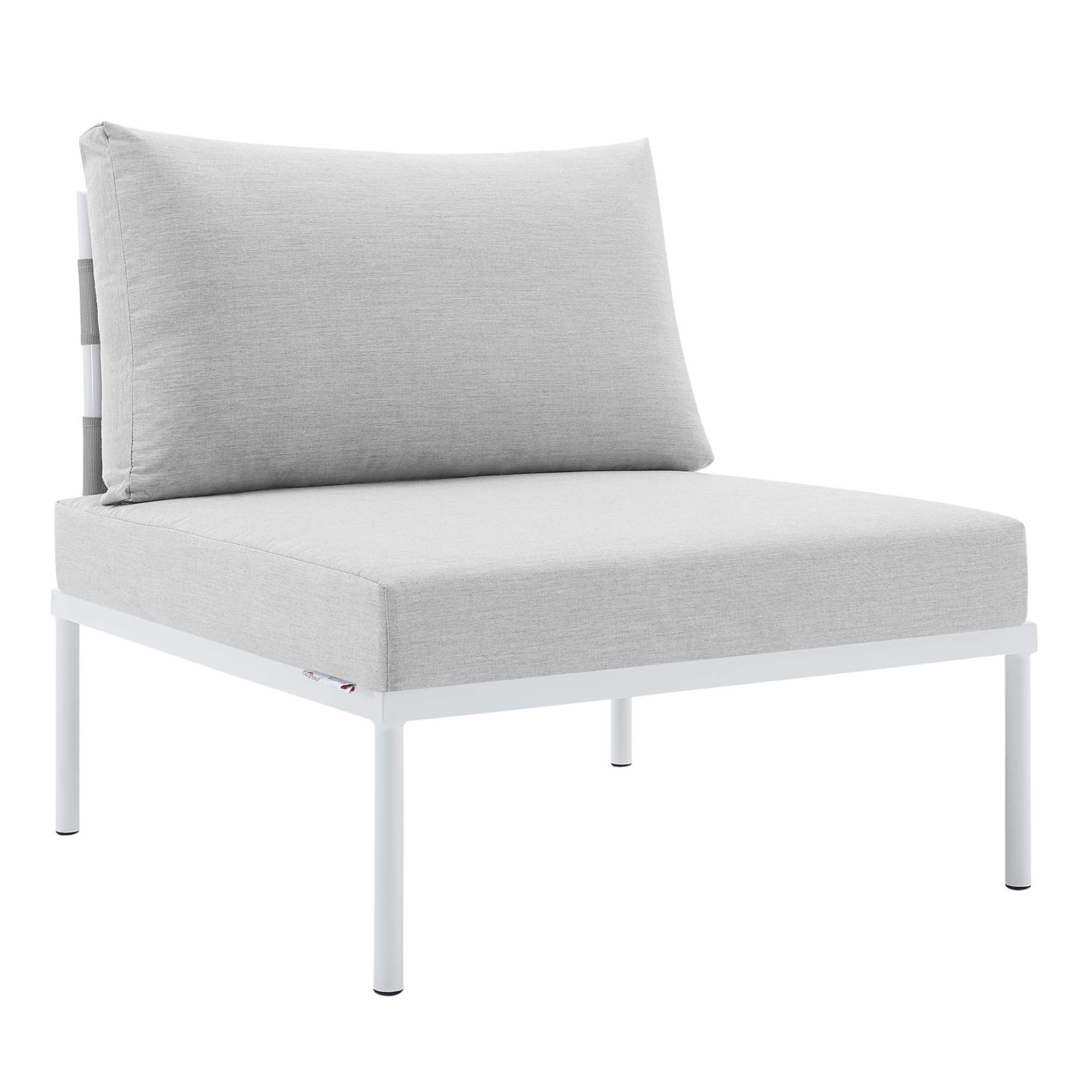 Harmony Sunbrella Outdoor Patio Aluminum Armless Chair by Modway