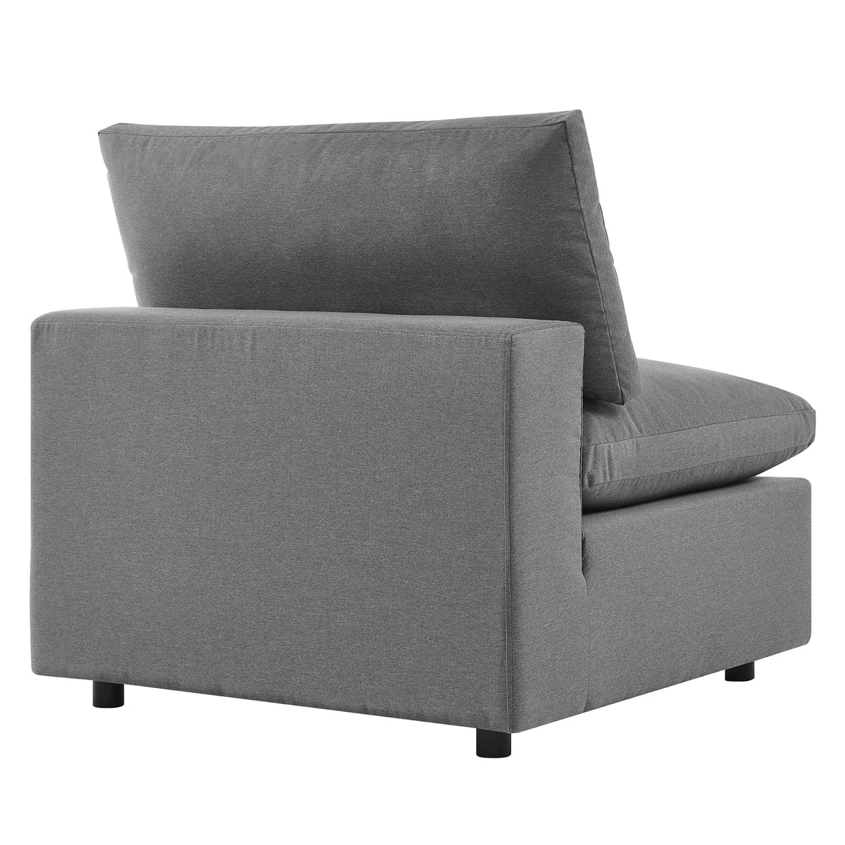 Commix 5-Piece Outdoor Patio Sectional Sofa by Modway - Charcoal / White (EEI-5587)