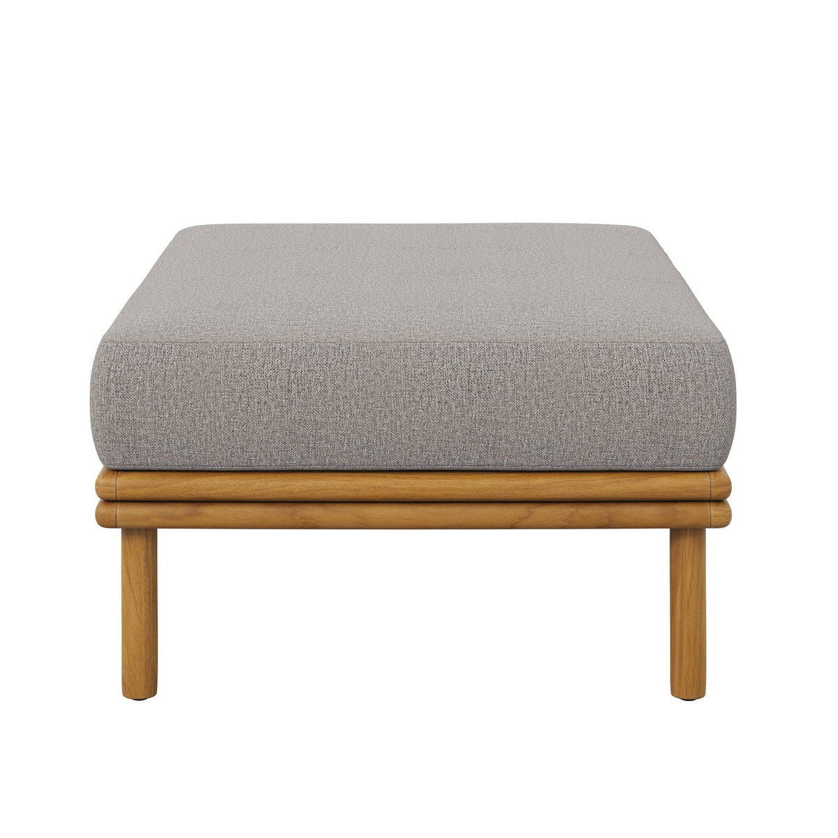 Wren Outdoor Patio Teak Wood Ottoman By Modway