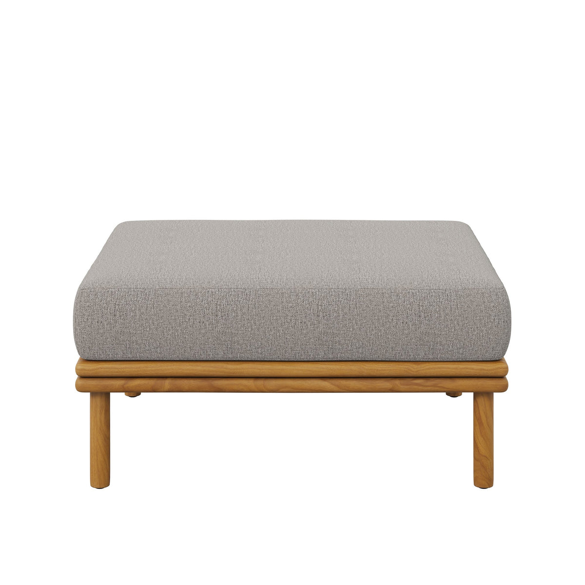 Wren Outdoor Patio Teak Wood Ottoman By Modway