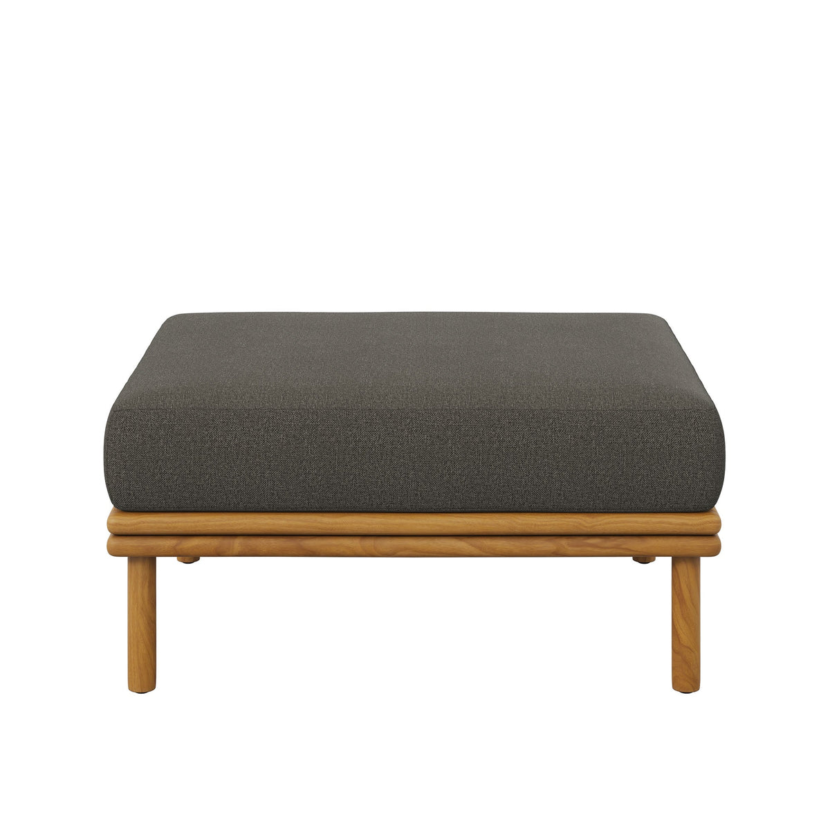 Wren Outdoor Patio Teak Wood Ottoman By Modway
