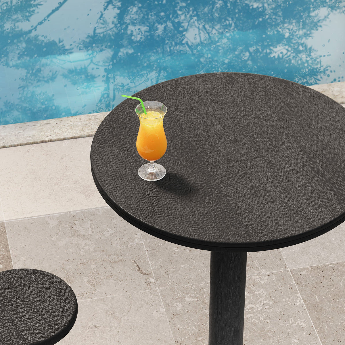 Neo 31 Inch Round Indoor - Outdoor Patio Patio Wood Bar Table by Modway